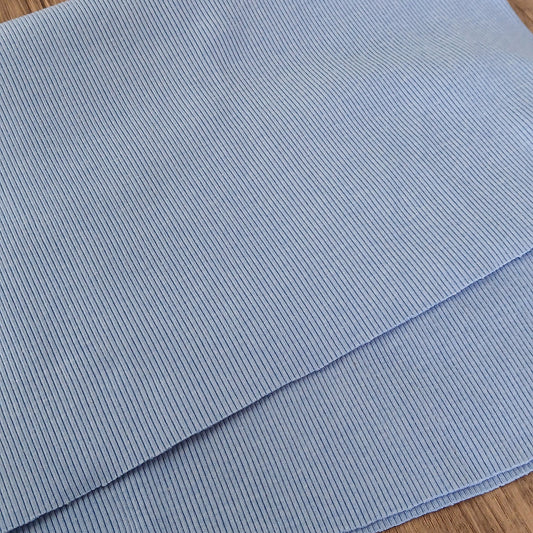 Plain Ribbing Fabric Light Blue 60 cm x 48 cm