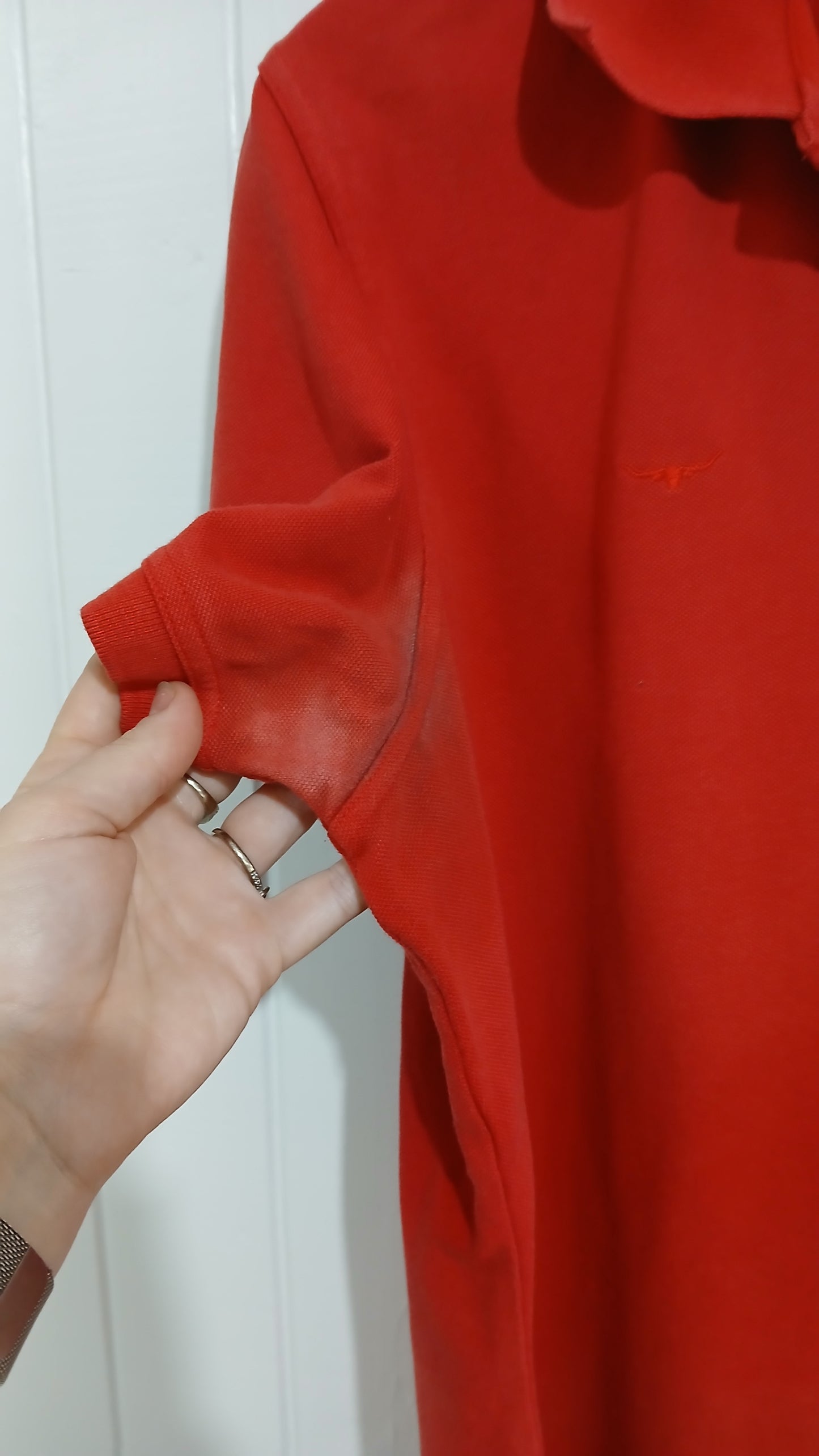 (16) RM Williams Red Polo