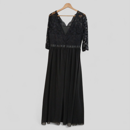 (XL) Black Dress