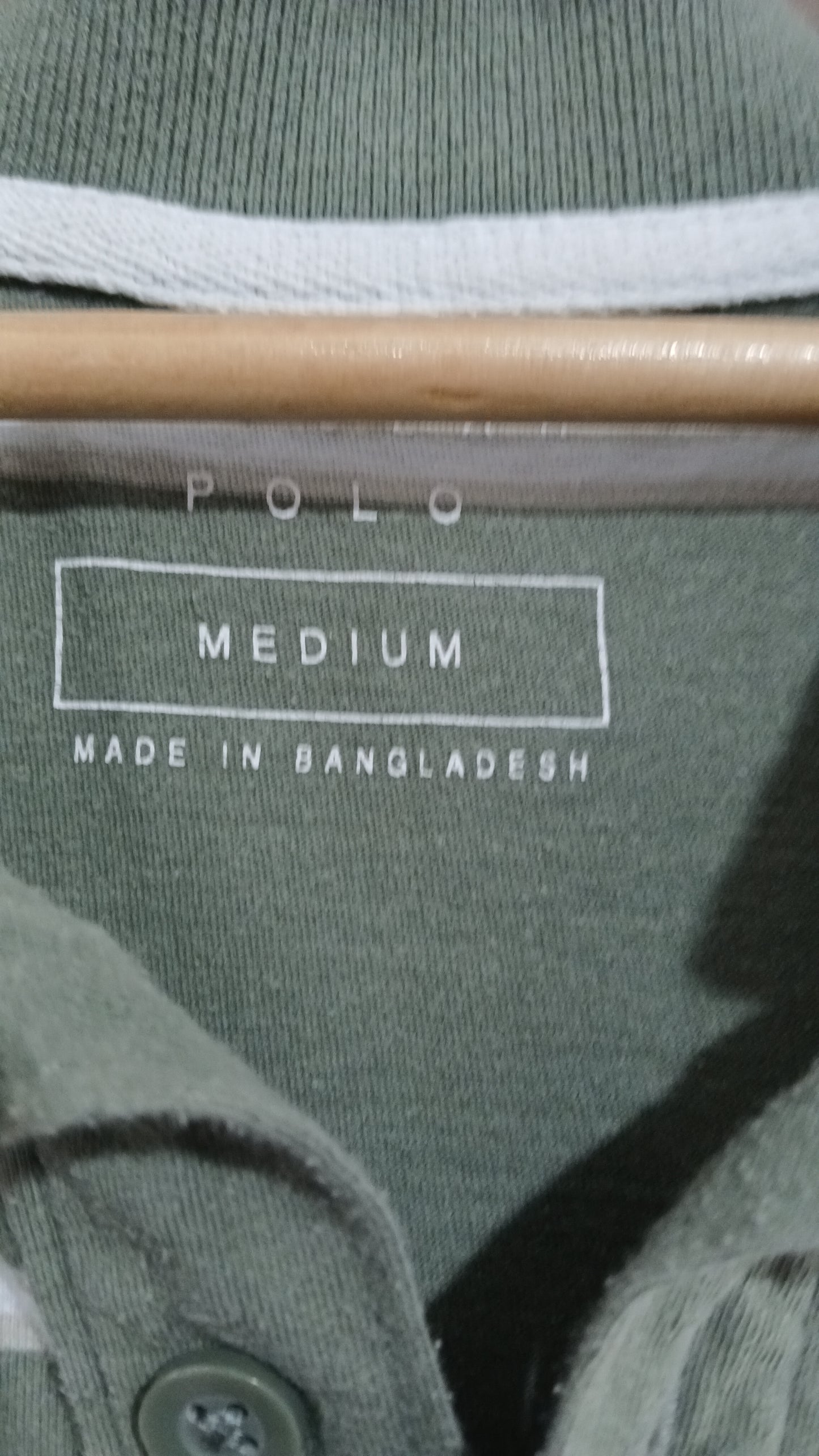 (M) Striped Polo
