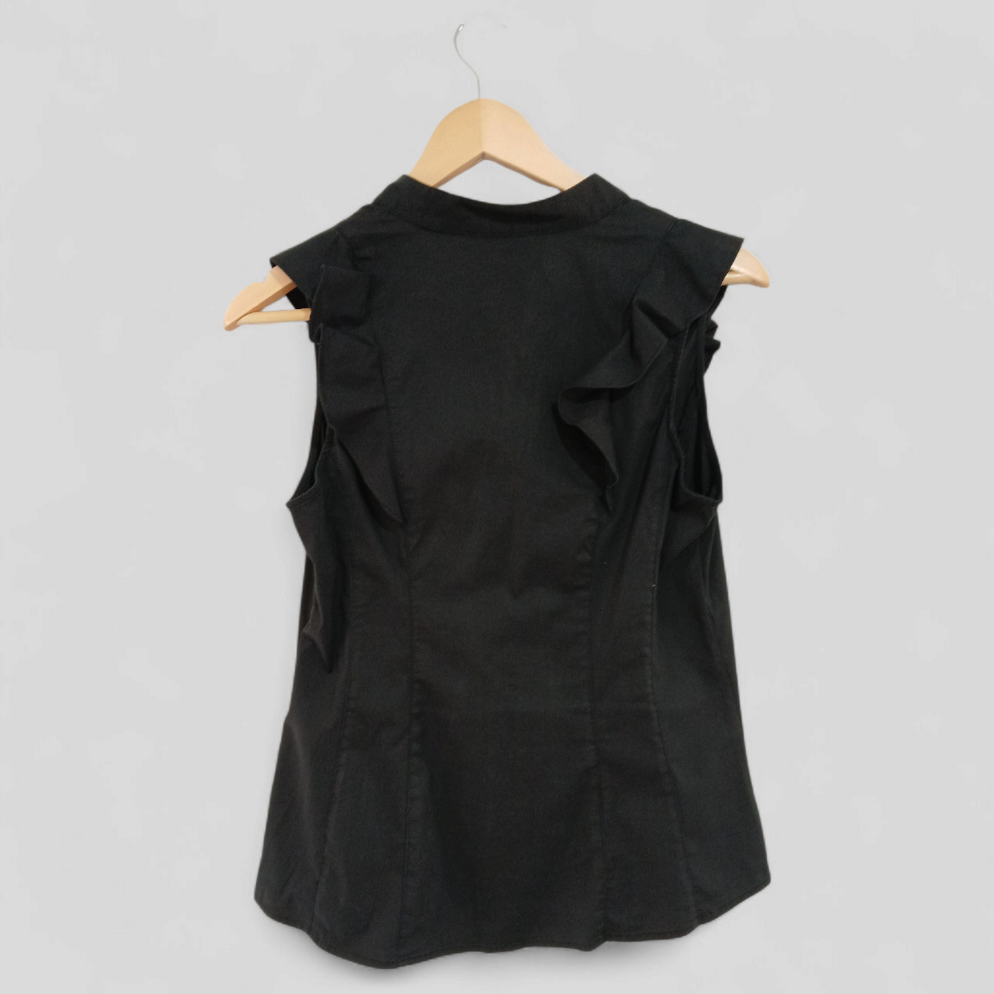 (10) Target | Black Ruffle Blouse