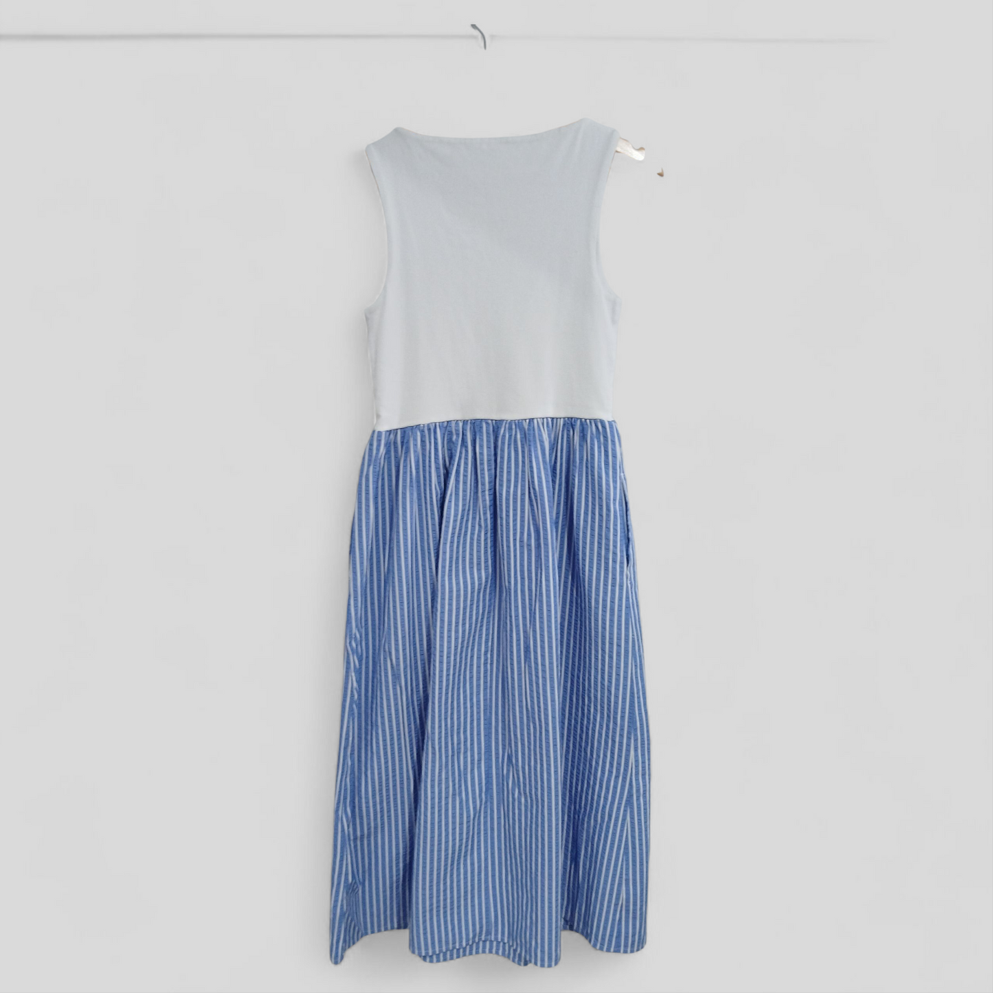 (12) Anko | White/Blue Dress