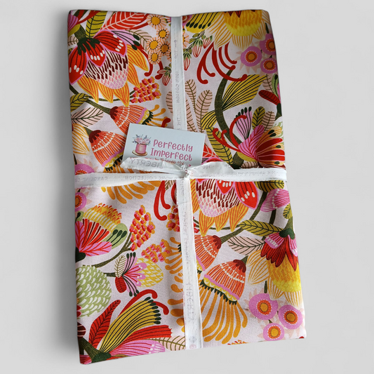 Table Cloth | Pink & Red Floral | 212x145cm | Perfectly Imperfect by Weareable Art