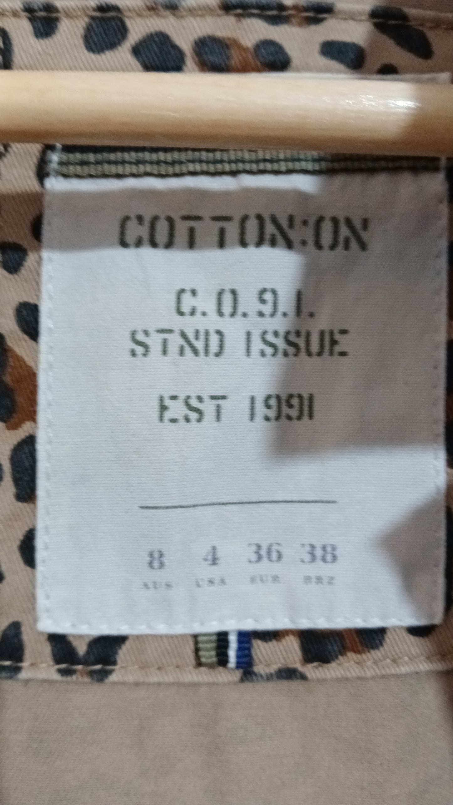 (8) Cotton On | Animal Print Jacket Denim