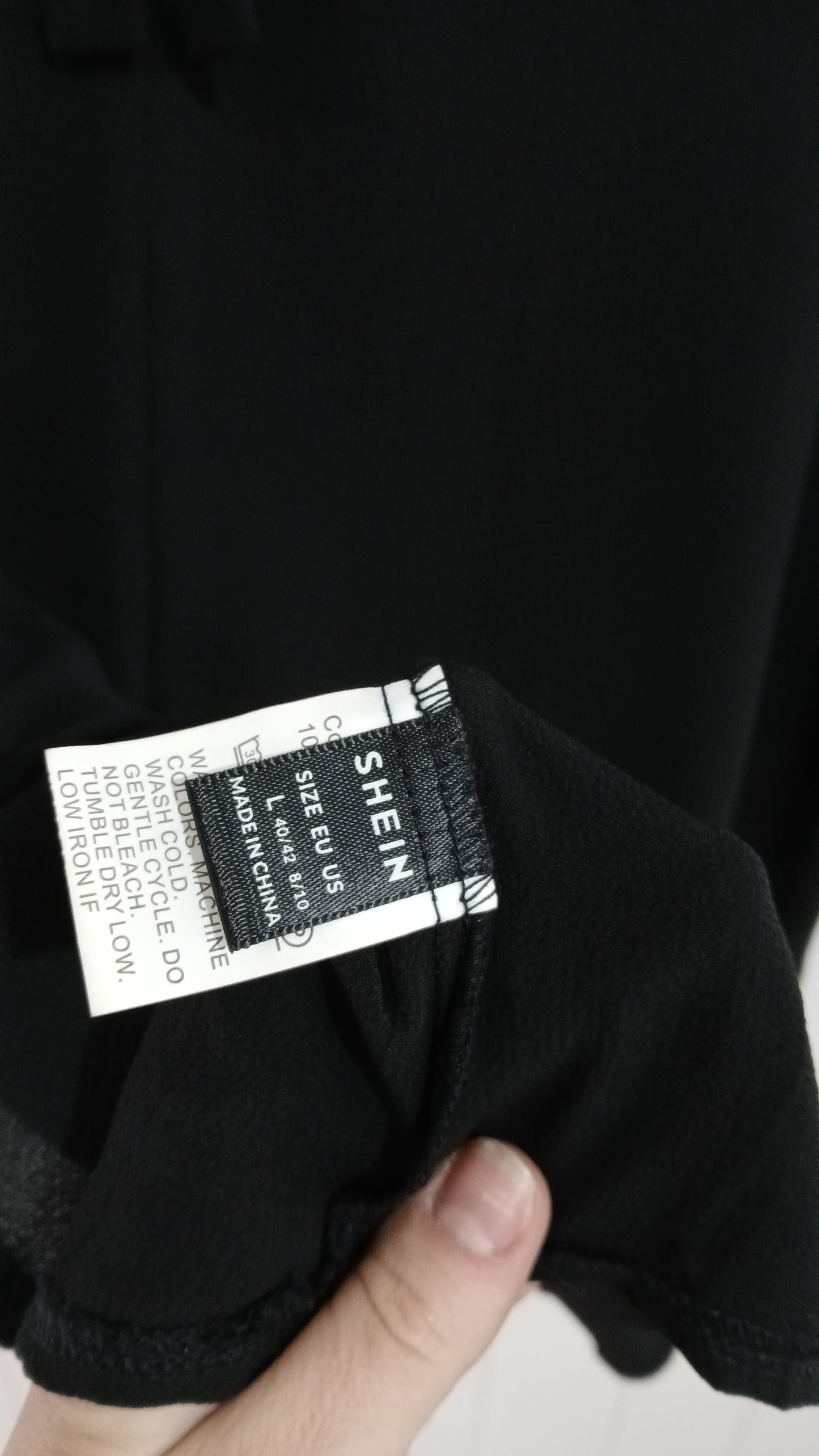 (L) Shein | Black Blouse
