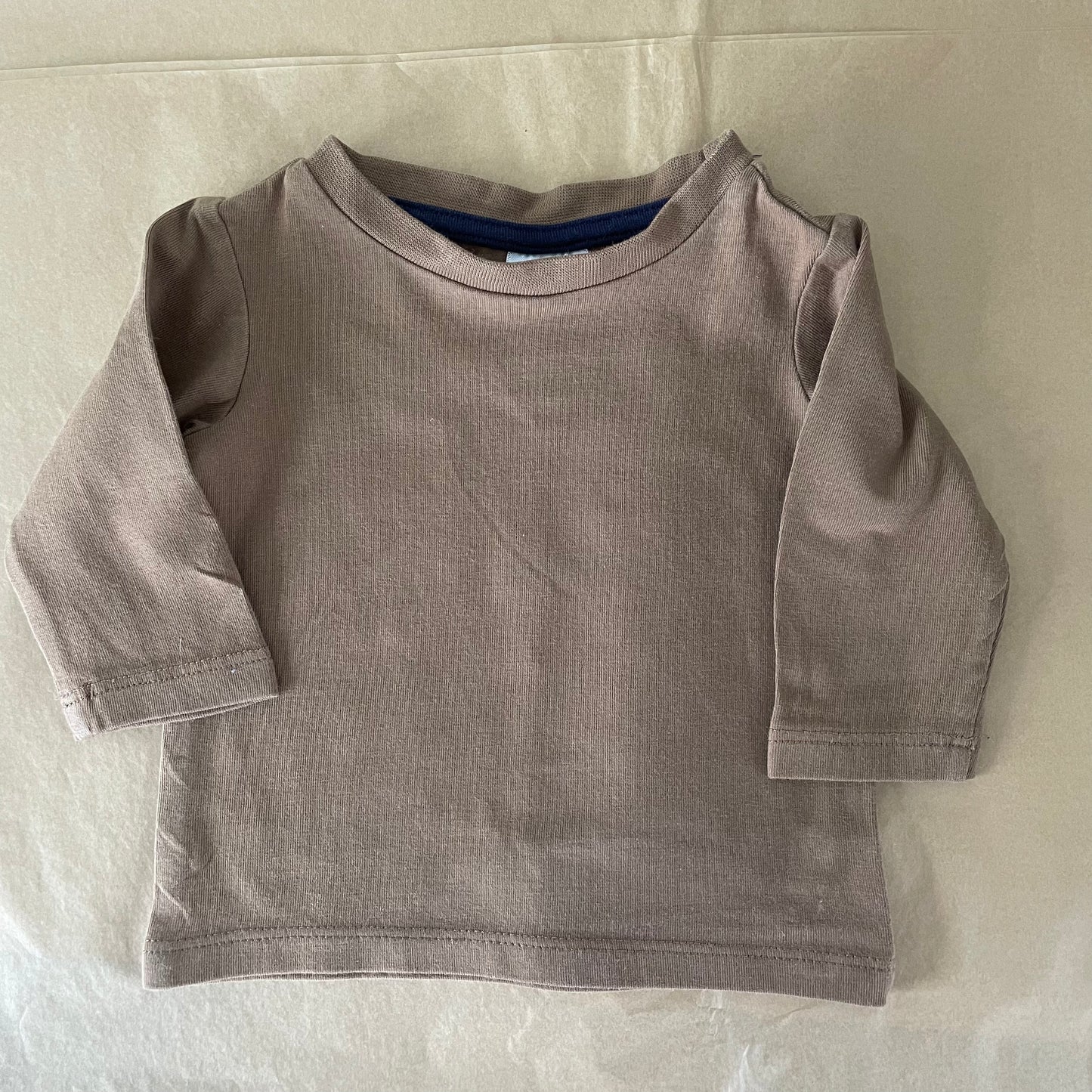 (0000) Organic Cotton Brown L/S Shirt