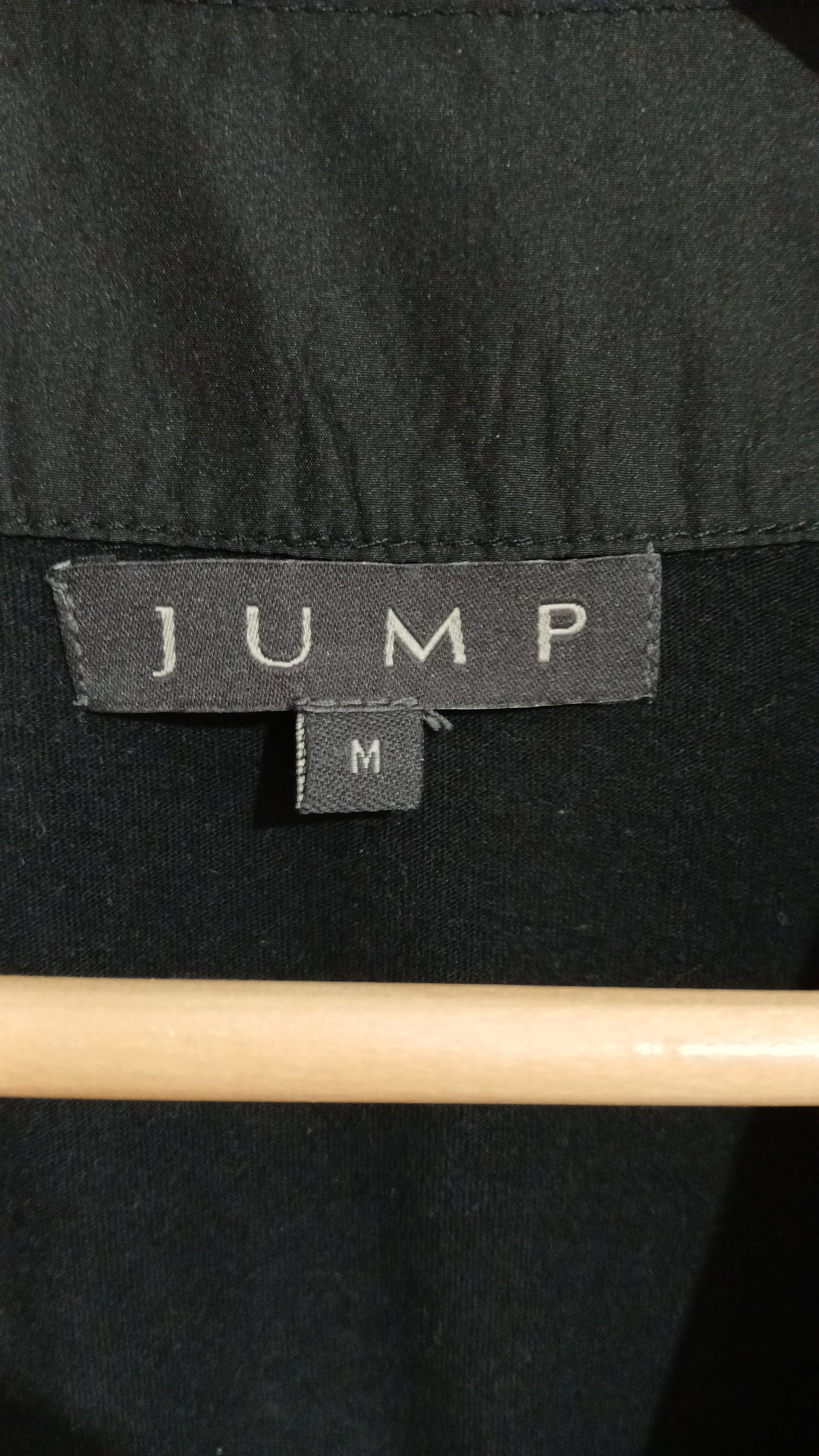 (M) Jump | Black Square Neck Blouse