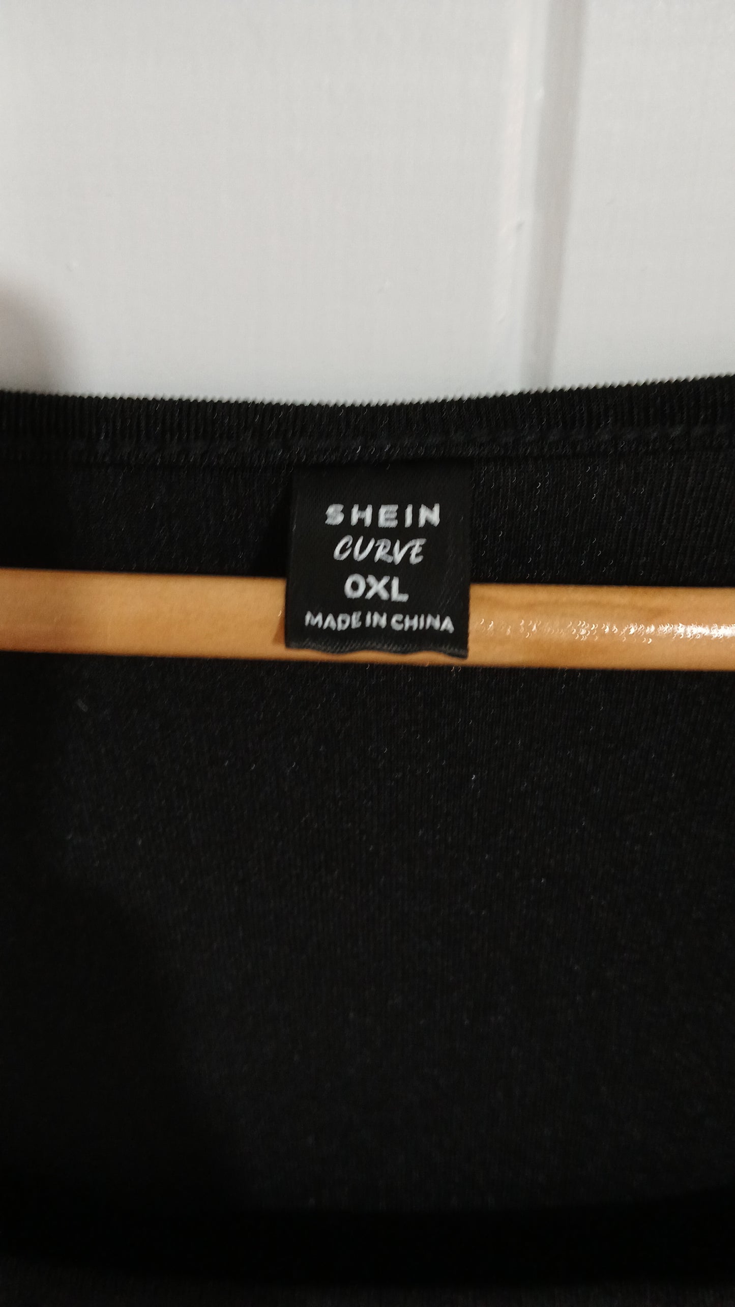 (0XL) Shein Curve | L/S Black Blouse