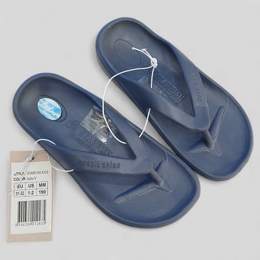 (31-32) AUSSIE SOLES | KIDS STARFISH | NAVY