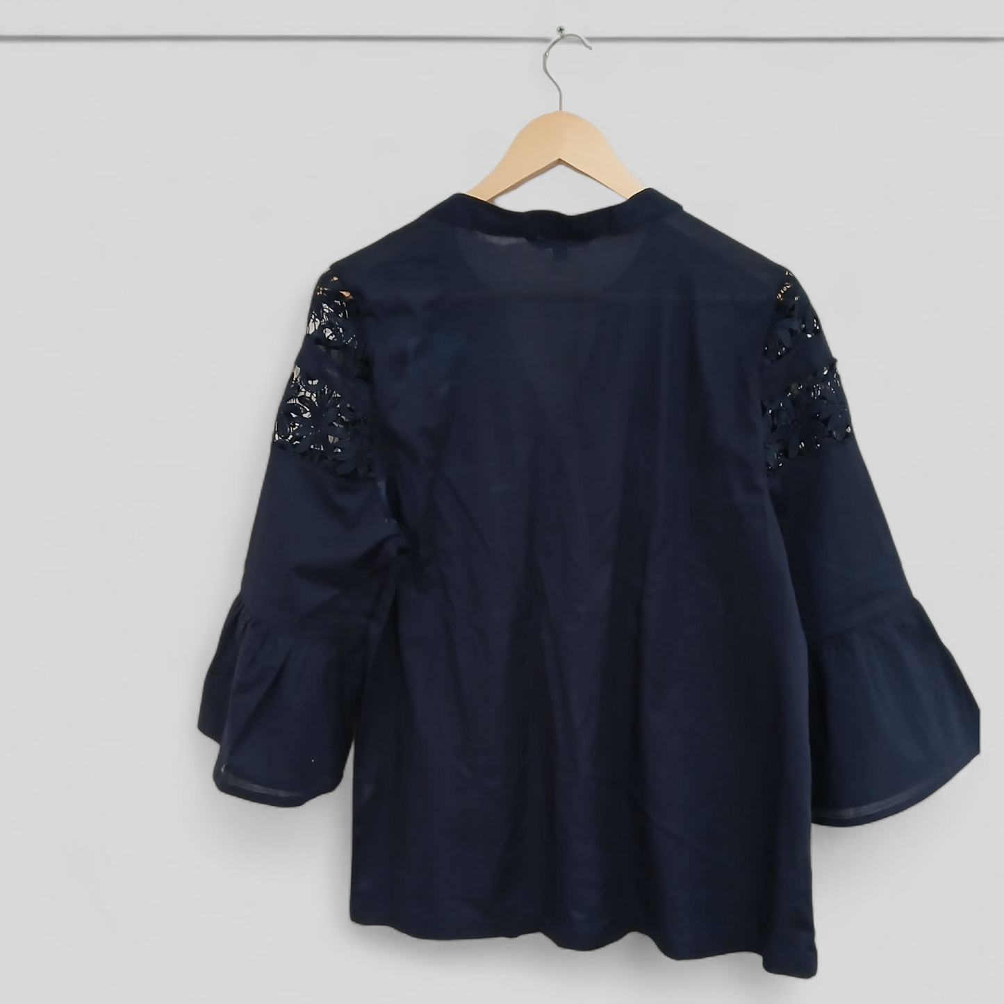 (18~12) Liz Jordan | Navy Blouse