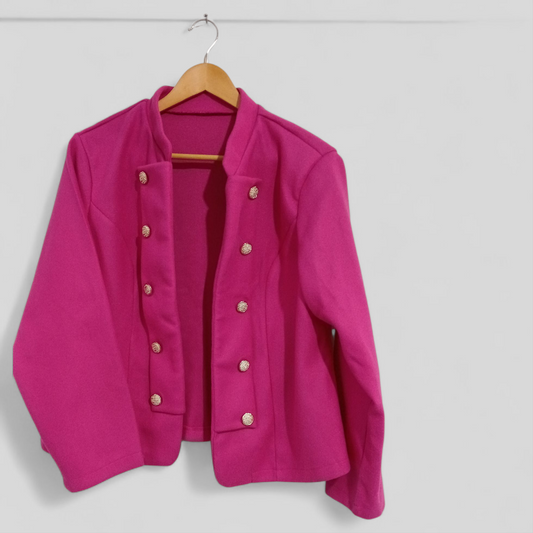 (0XL) Shein Curve | Pink Open Front Cardi