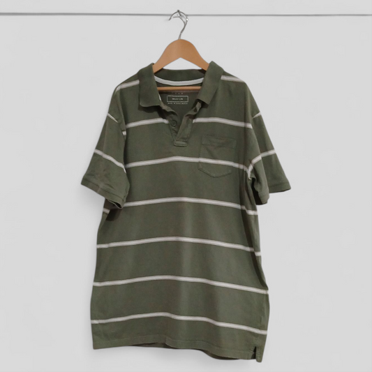 (M) Striped Polo