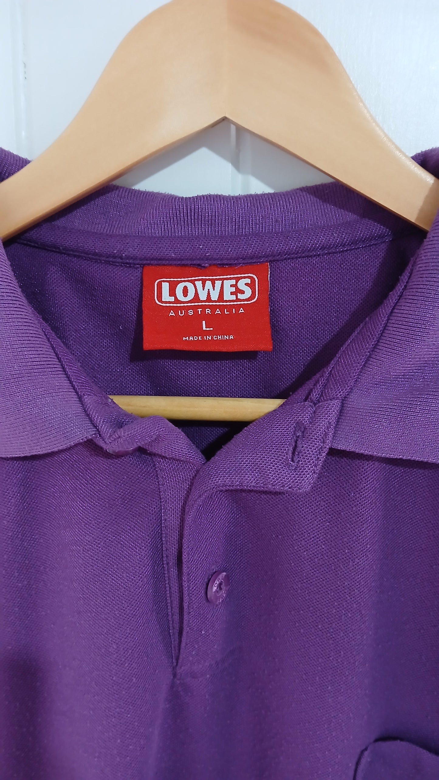 (L) Lowes | Purple Polo
