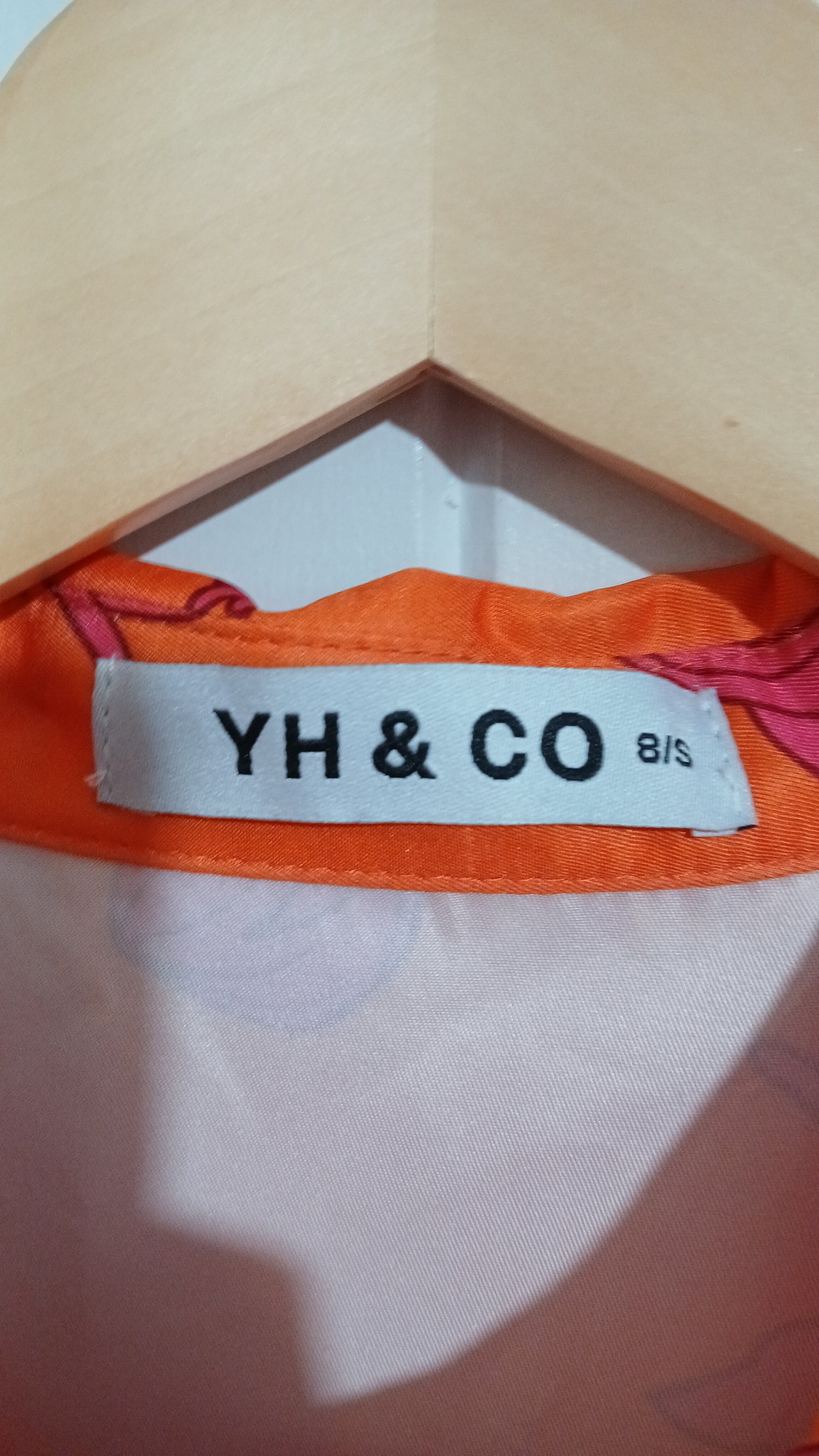 (8) YH & CO | Orange Pink LS Dress