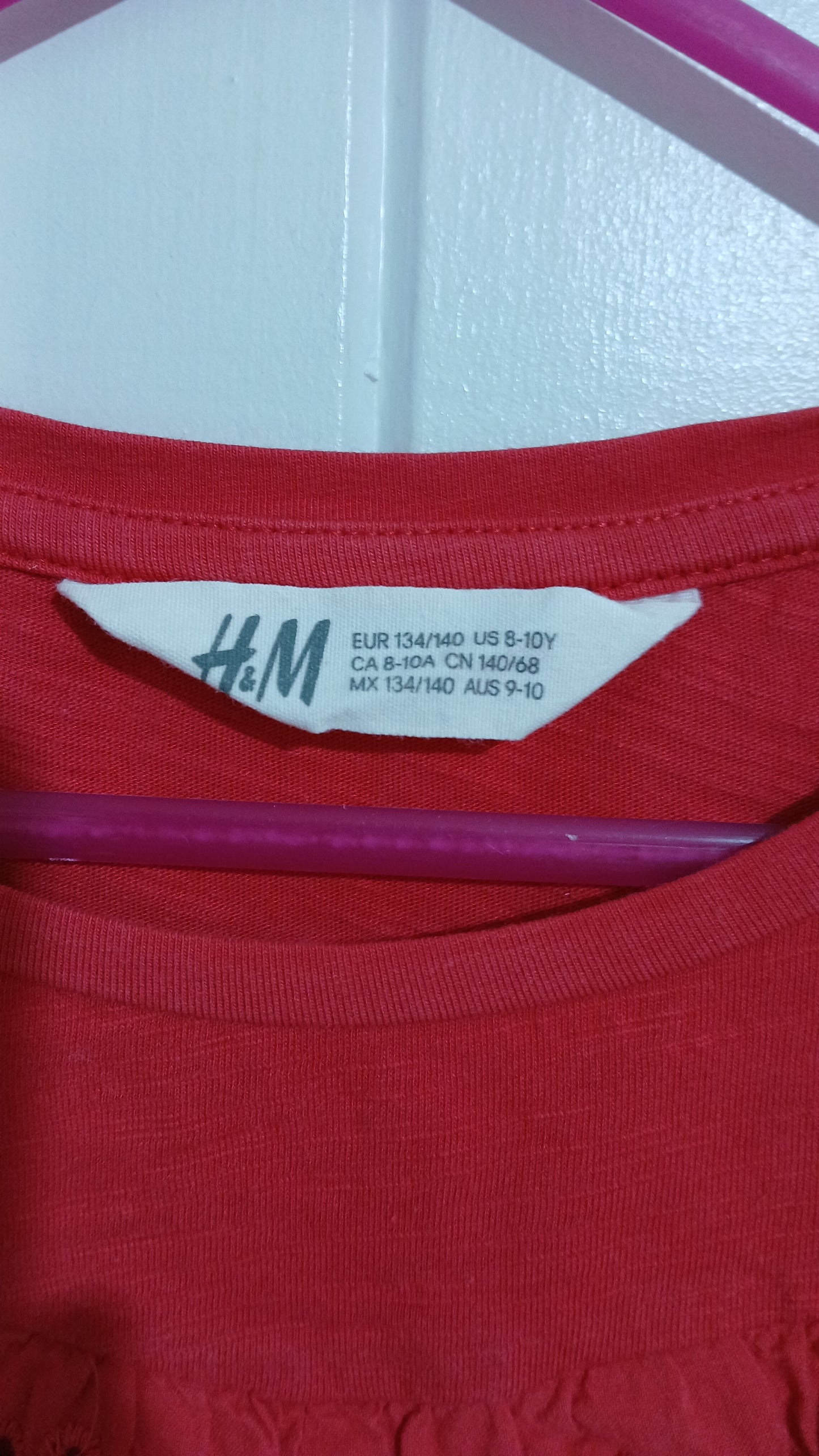 (9-10JNR) H&M | Lace Shoulder Blouse
