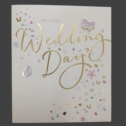 Wedding Card | On your Wedding Day | 3D Butterfly