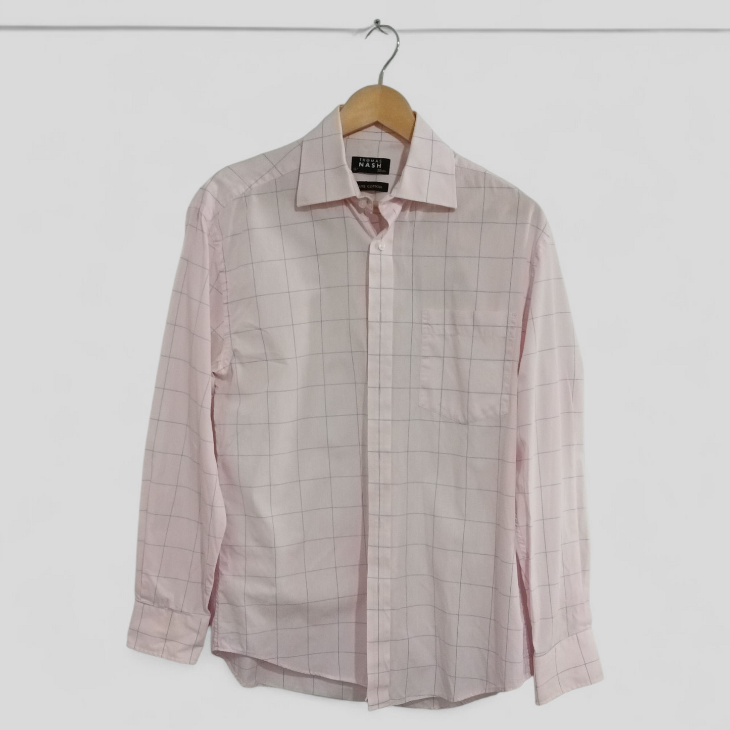 (38) Thomas Nash | Pink Check LS Shirt