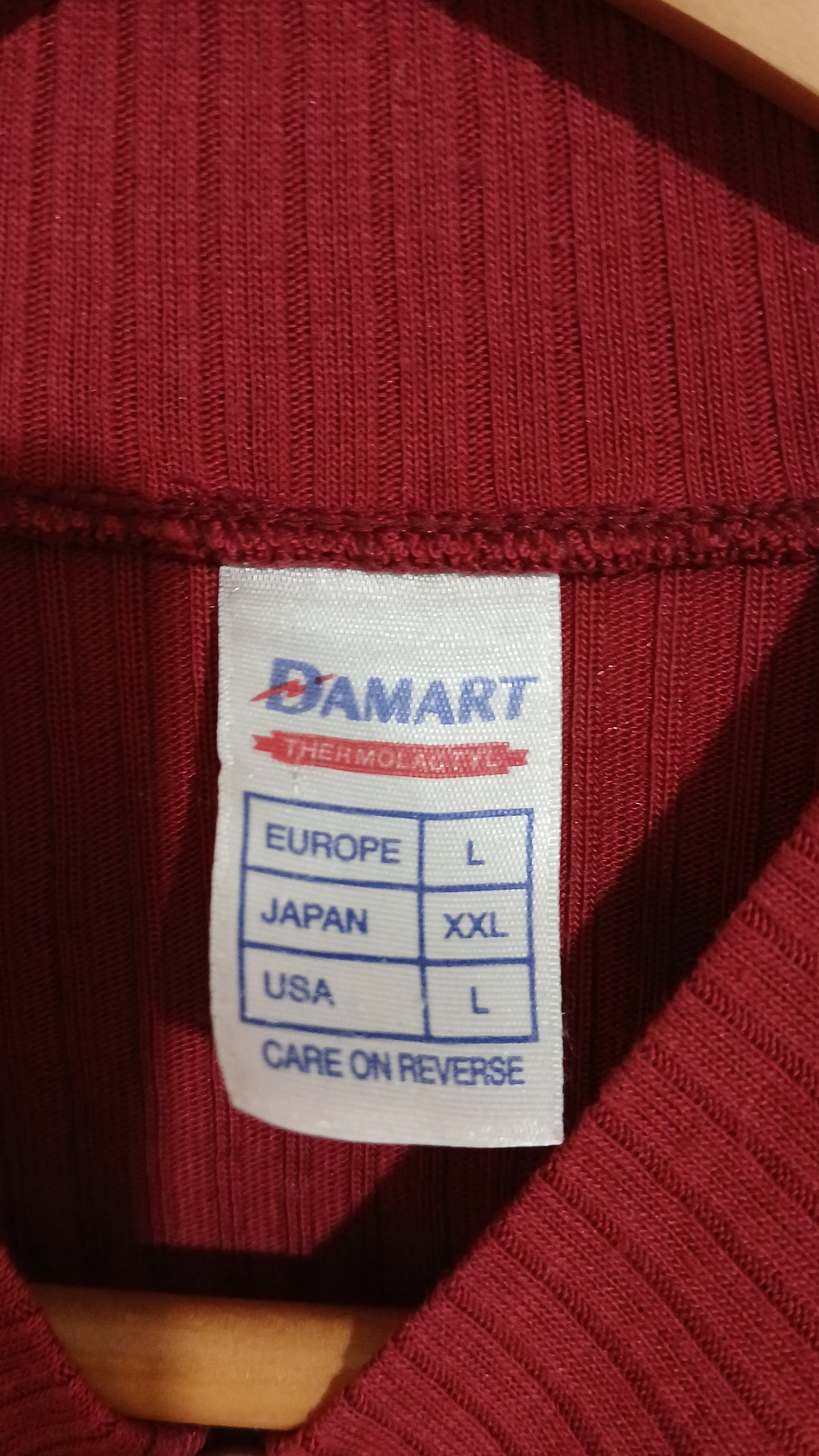 (L) Damart | Red LS Shirt