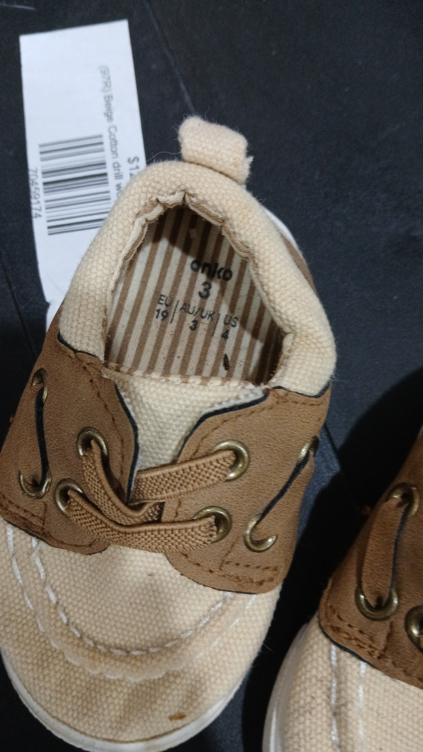 (3JNR) Anko | Cream Brown Shoes