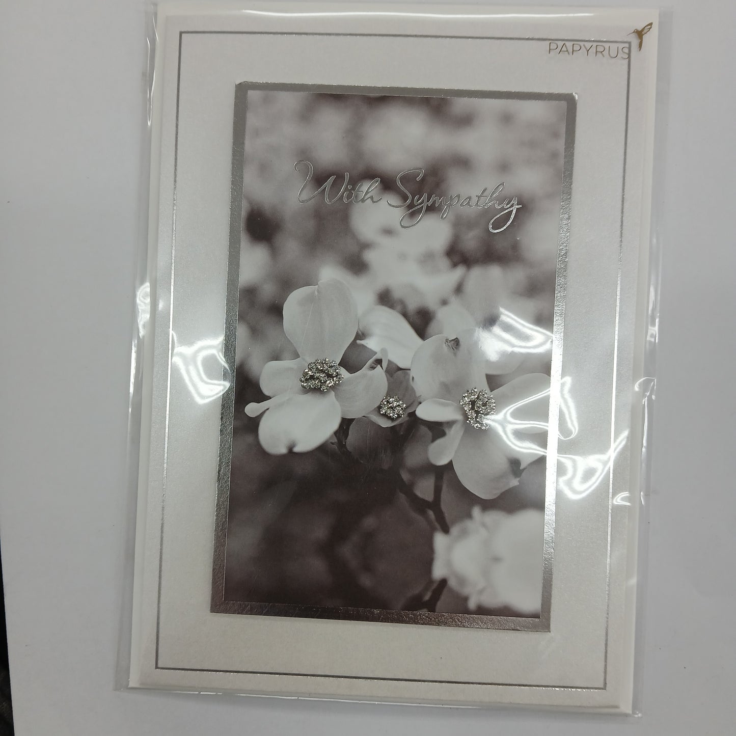 Sympathy Card | With Sympathy | BW Floral