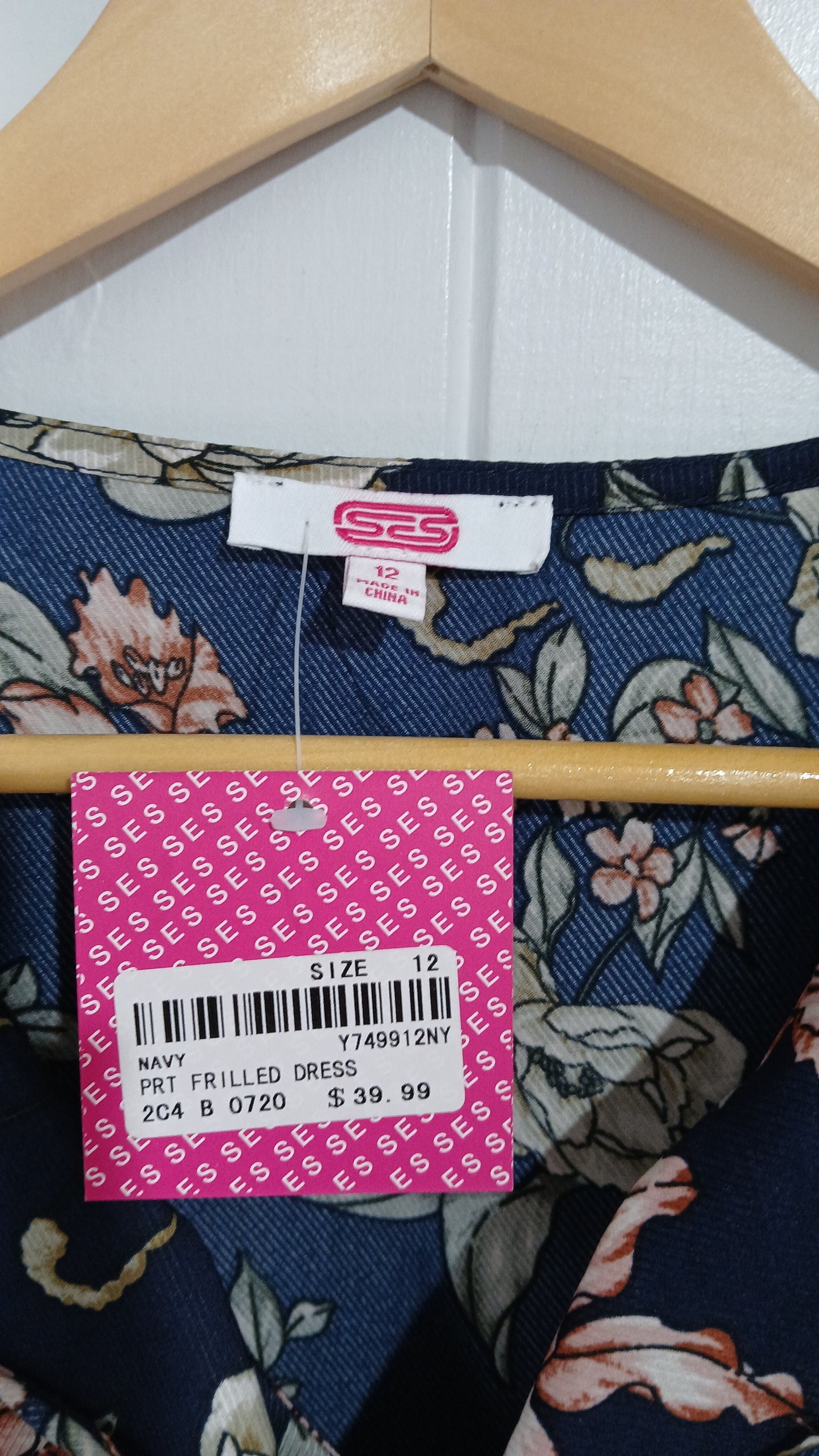 (12) BNWT | SES | Navy Floral Dress