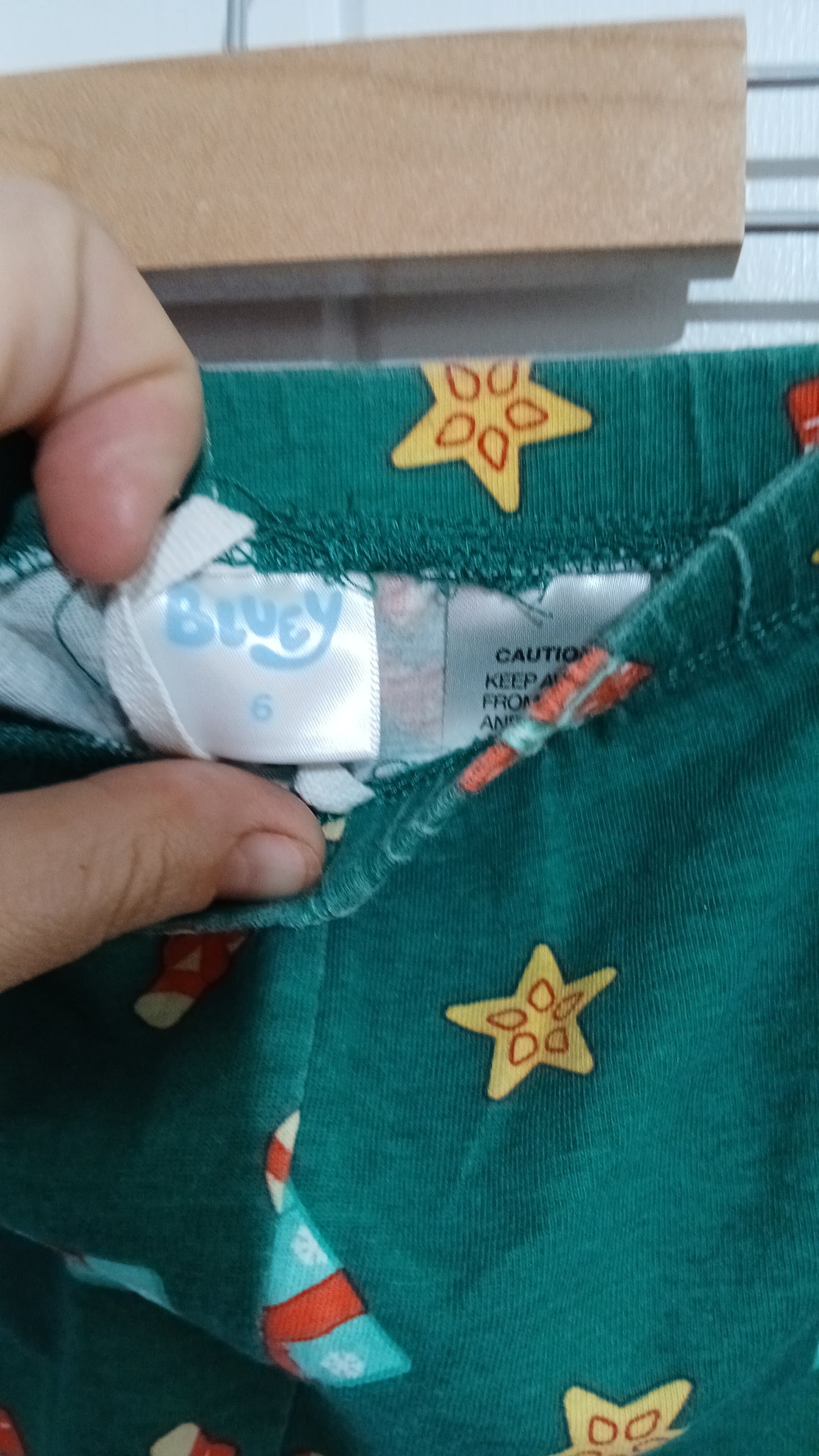 (6JNR) Bluey Christmas PJ Shorts