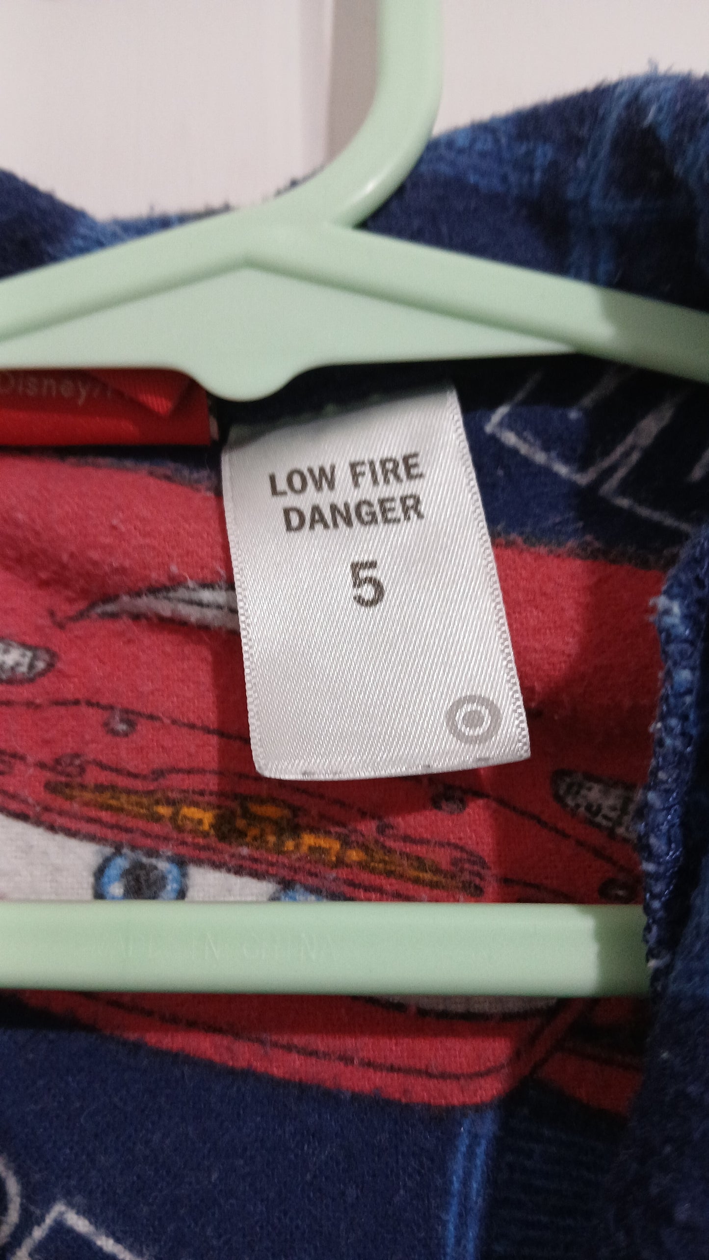(5JNR) Lightning McQueen Flanellette PJ Set