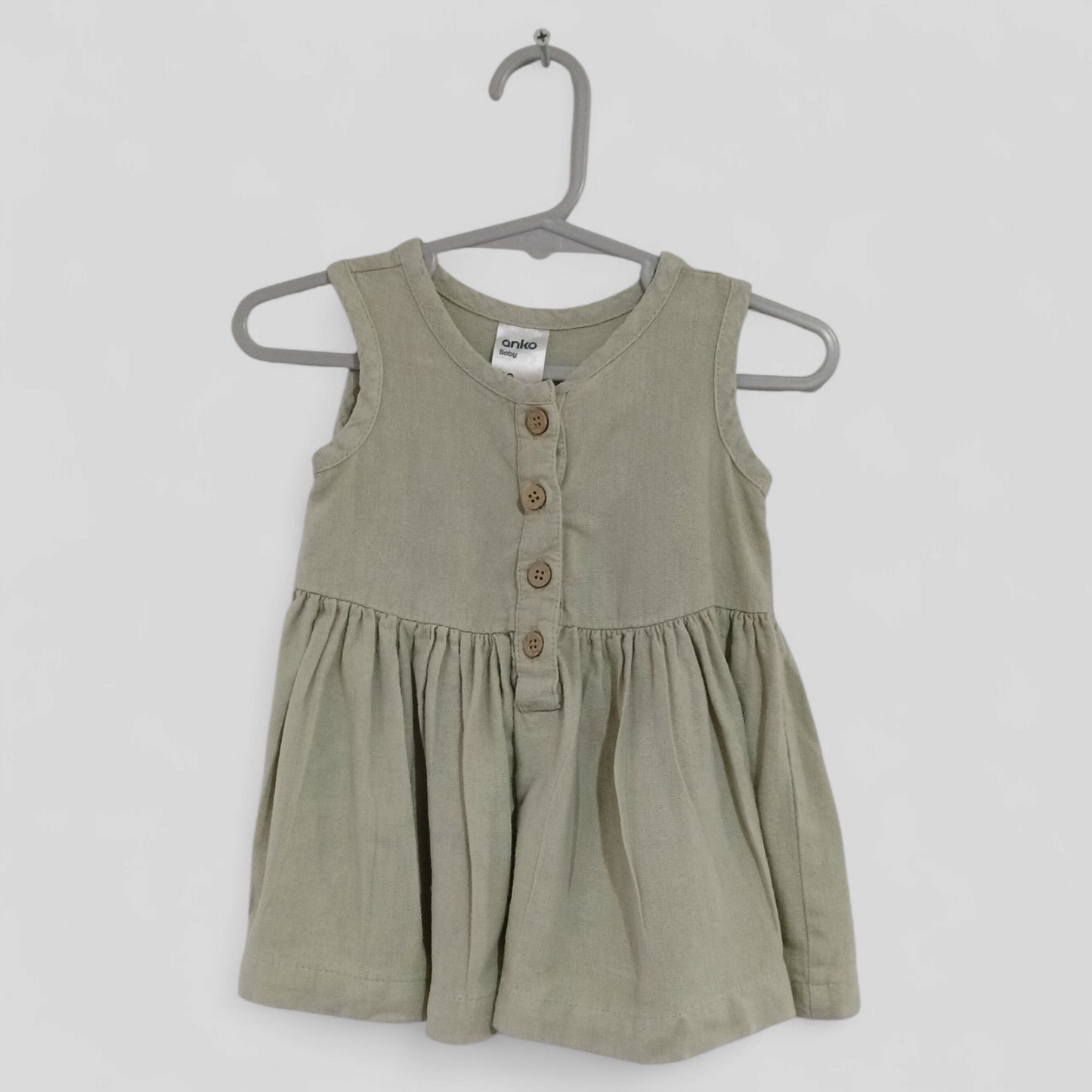 (00) Anko | Green Linen Dress