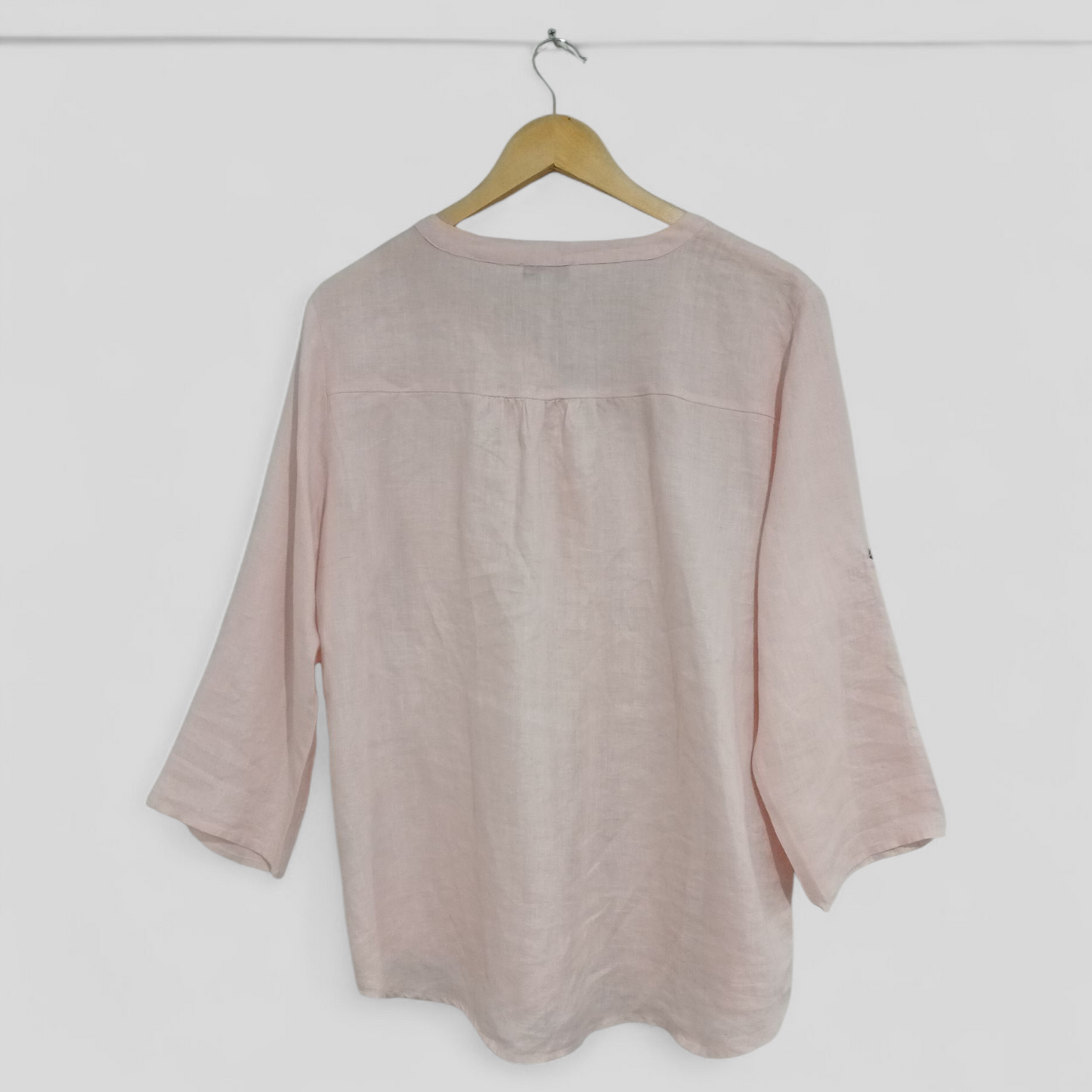 (14) Jump Linen | Pink Blouse