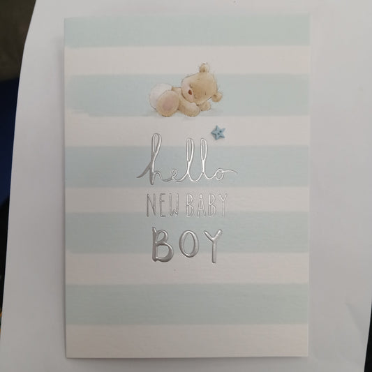 New Baby Card | Hello New Baby Boy