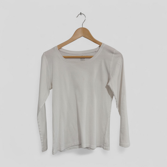 (14) Organic Cotton | White LS Shirt