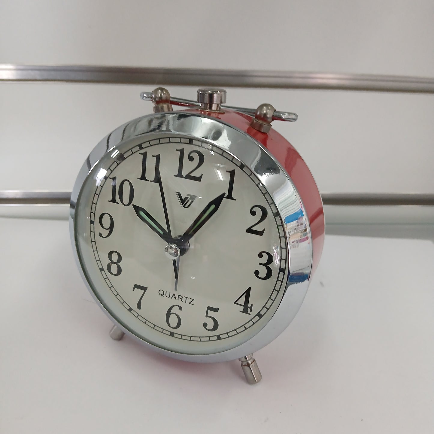 CLOCK ALARM METAL ROUND