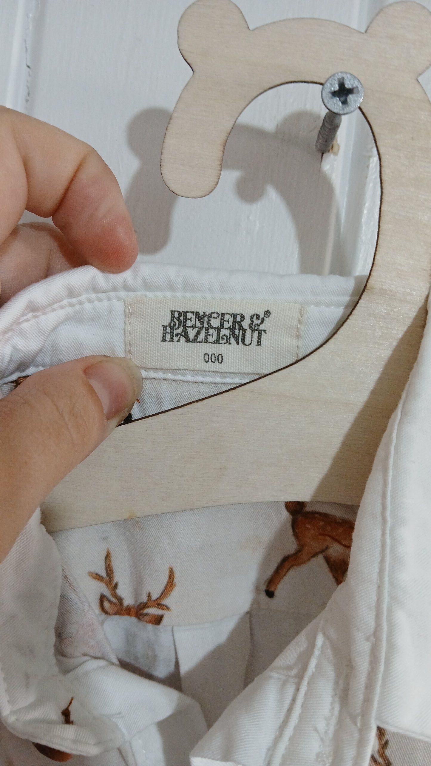 (000JNR) Beneer & Hazelnut | Deer Onesie