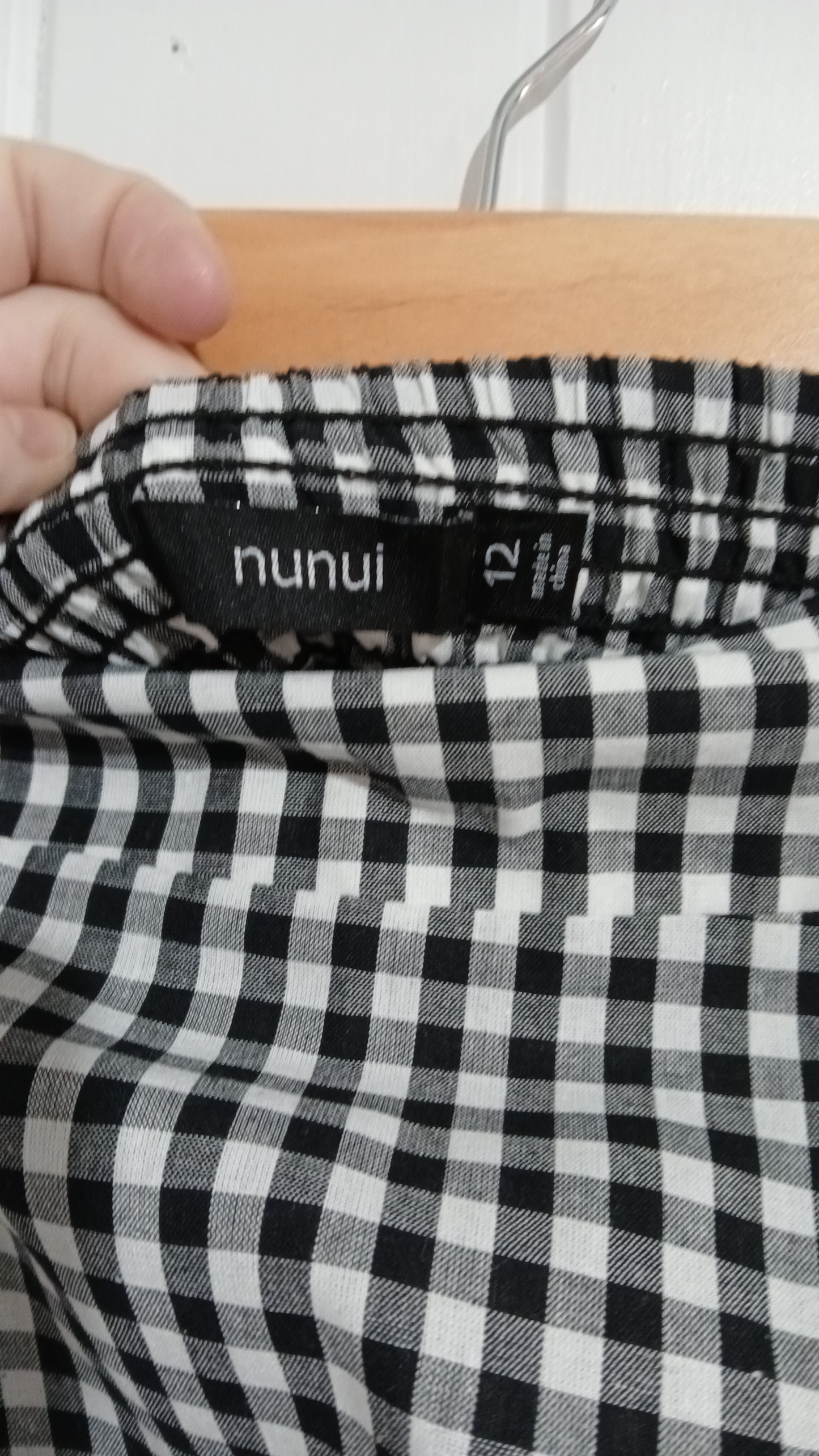 (12) Nunui | Gingham Cotton Skirt
