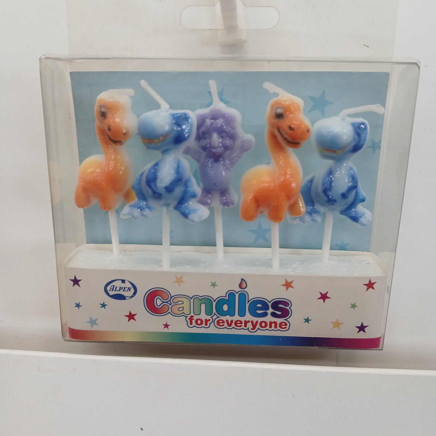 CANDLE ALPEN BOXED DINOSAURS PK5