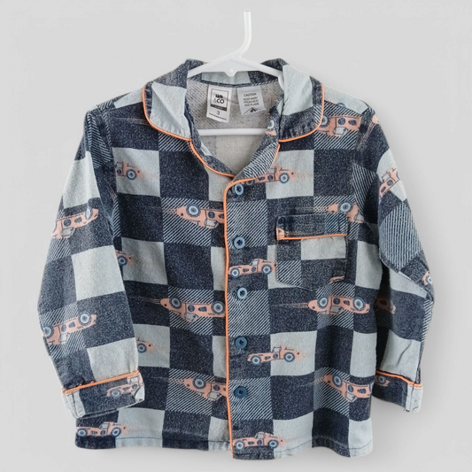(3) Kids & Co | Flannelette PJ Shirt