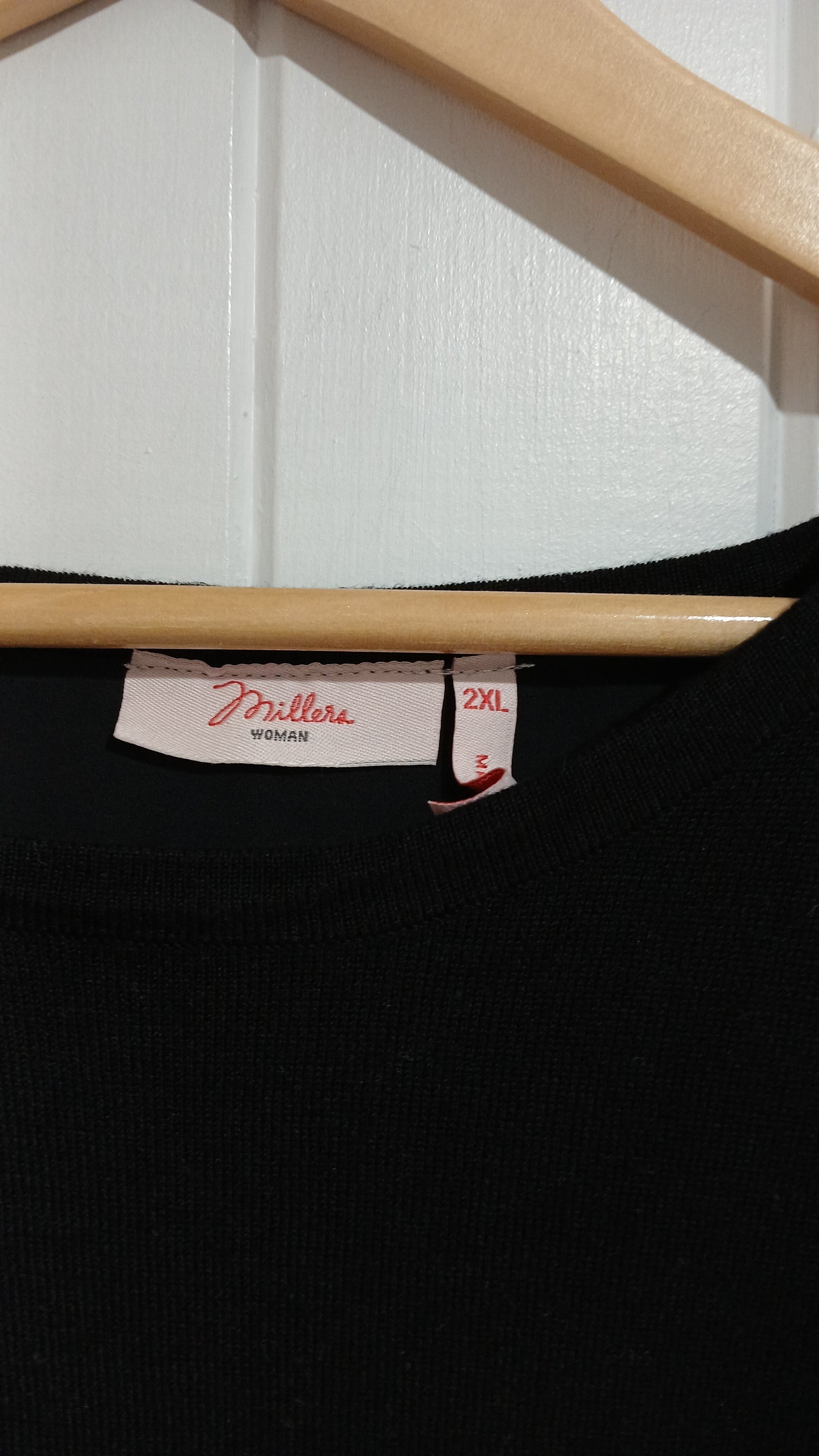 (2XL) Millers | Black LS Blouse