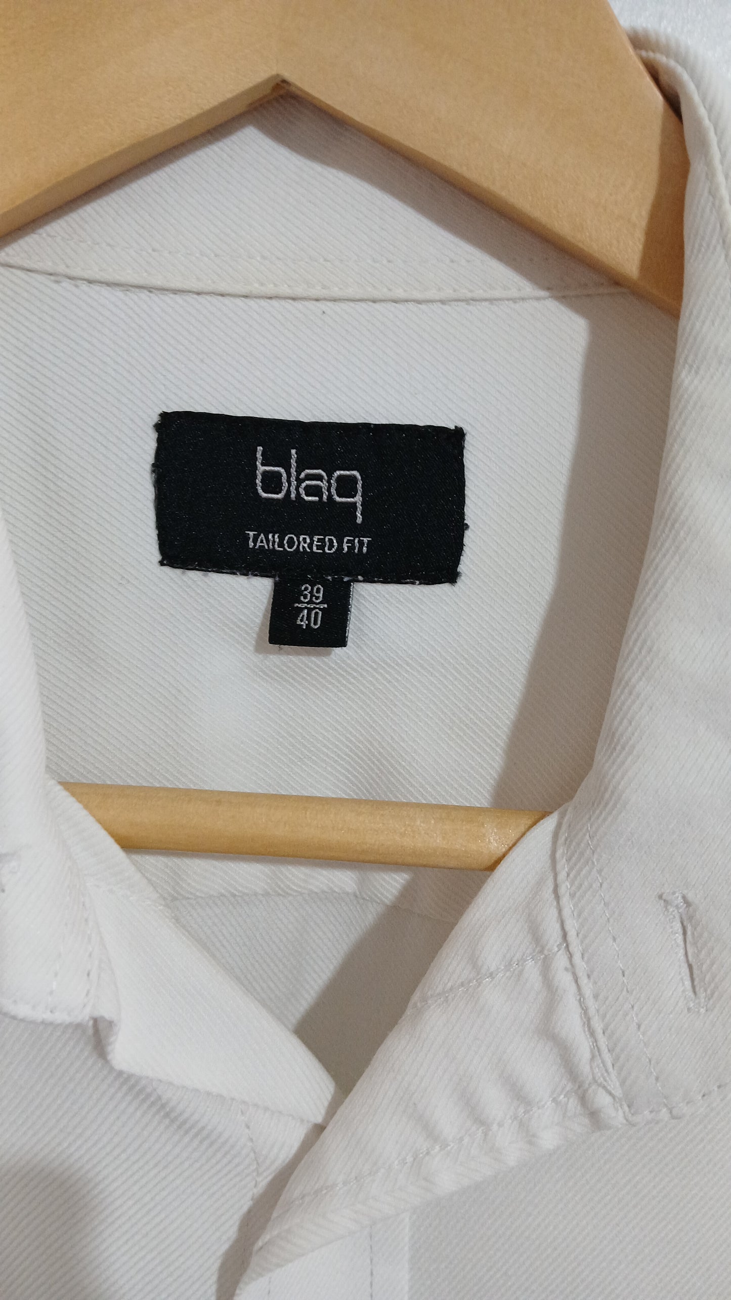 (39/40) Blaq | White LS Shirt