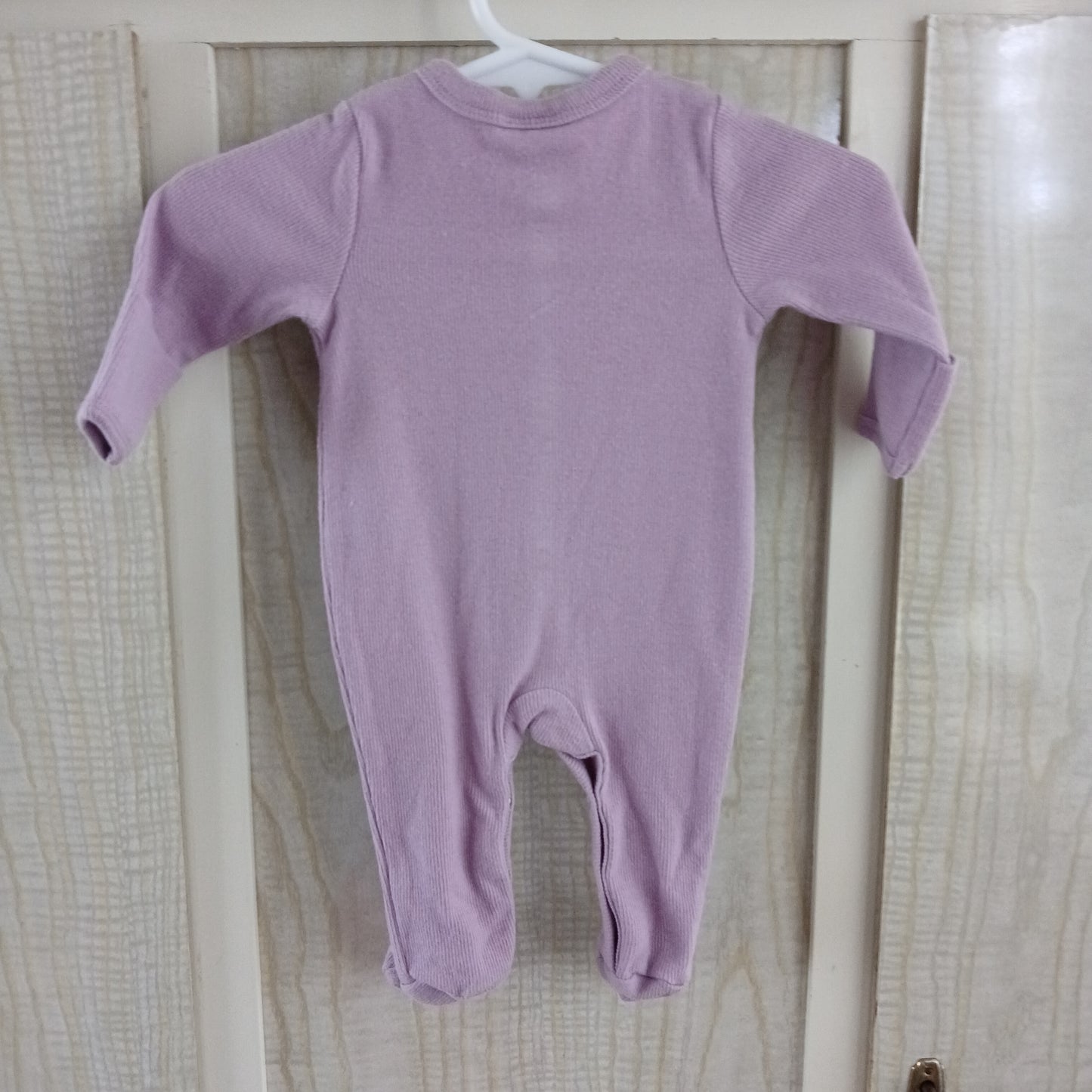 (00000) Tiny Baby Purple Ribbed L/S Bodysuit