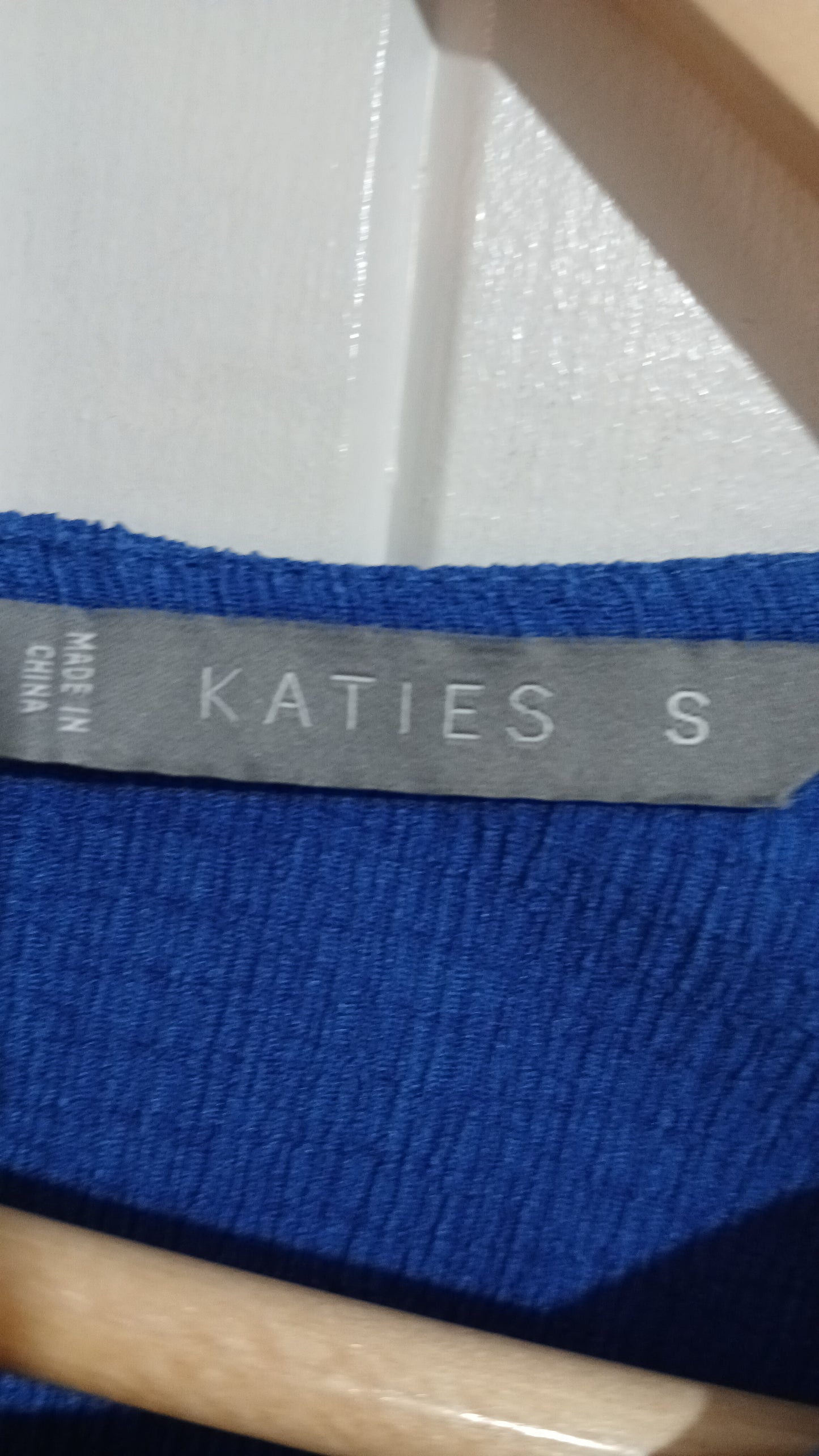 (S) Katies | Blue Button Back Blouse