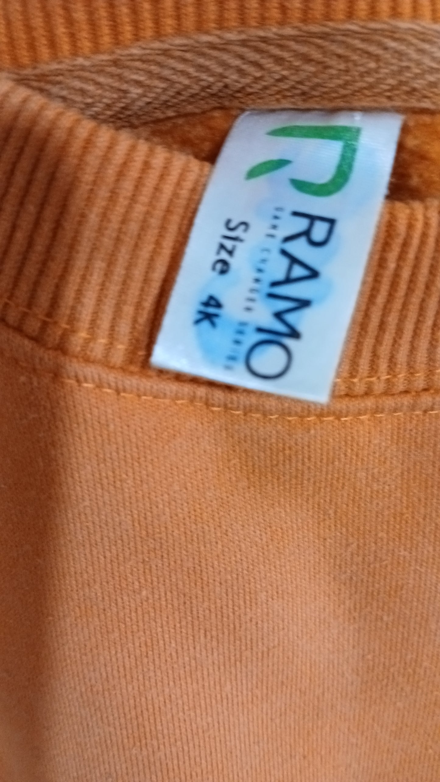 (4JNR) Ramo | Orange Kindy Jumper