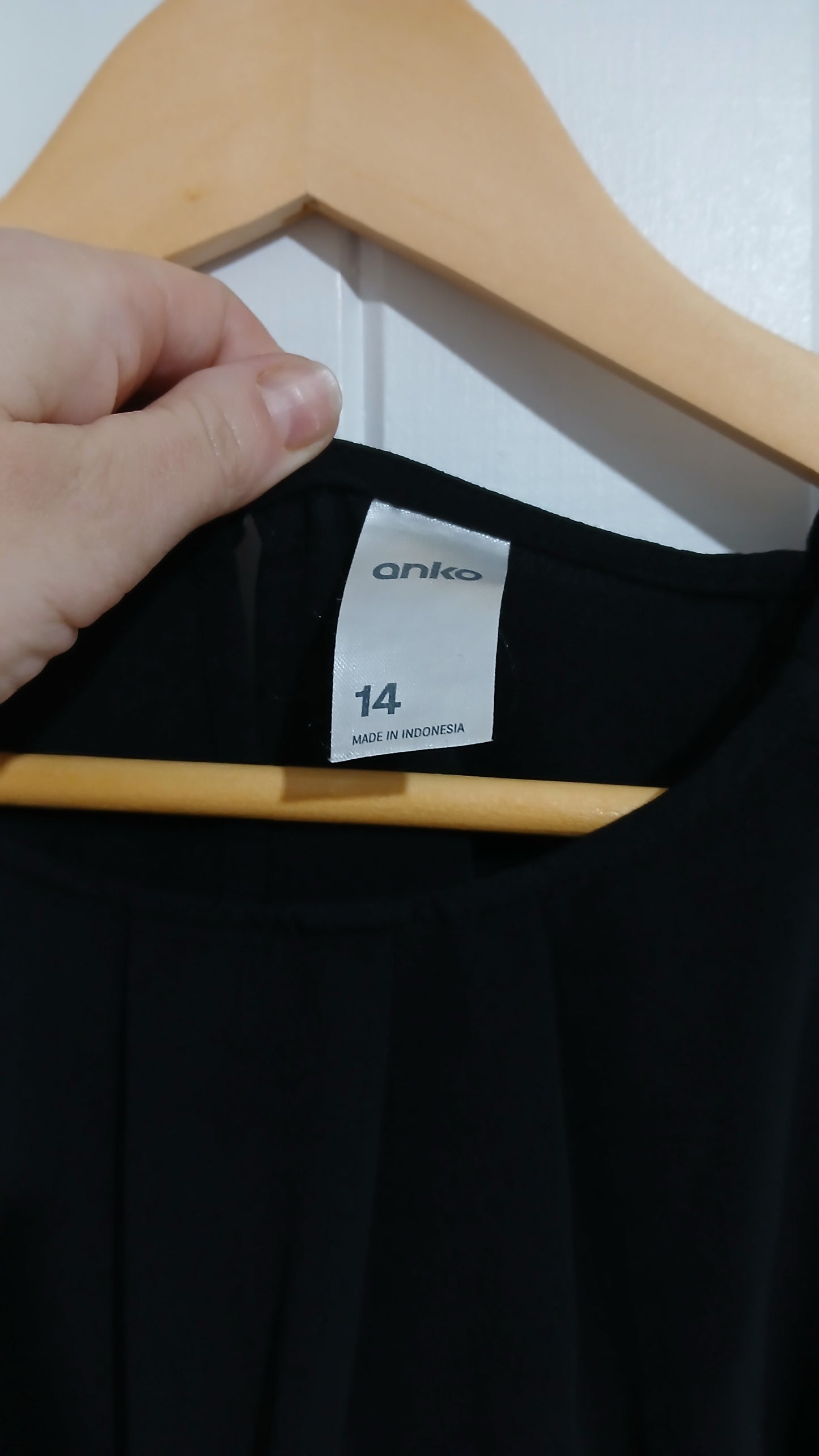 (14) Anko | Black High NEck Blouse
