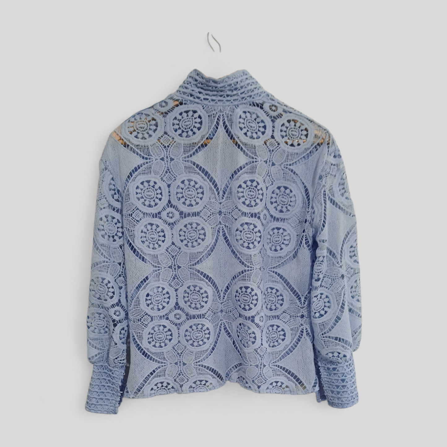 (S) Shein | Blue Lace Blouse