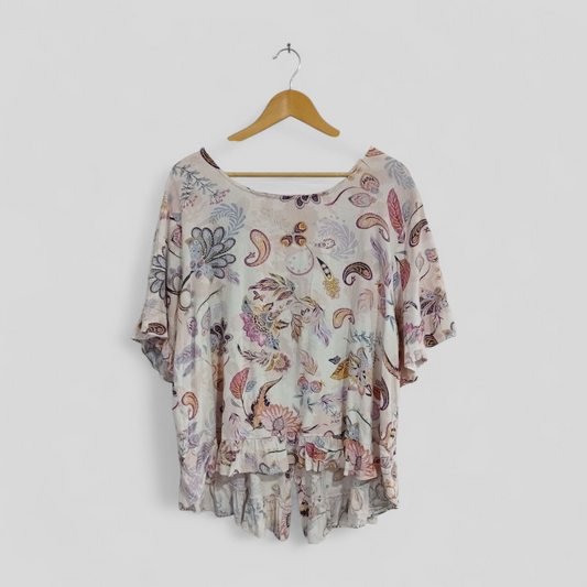 (18-20) Floral Blouse