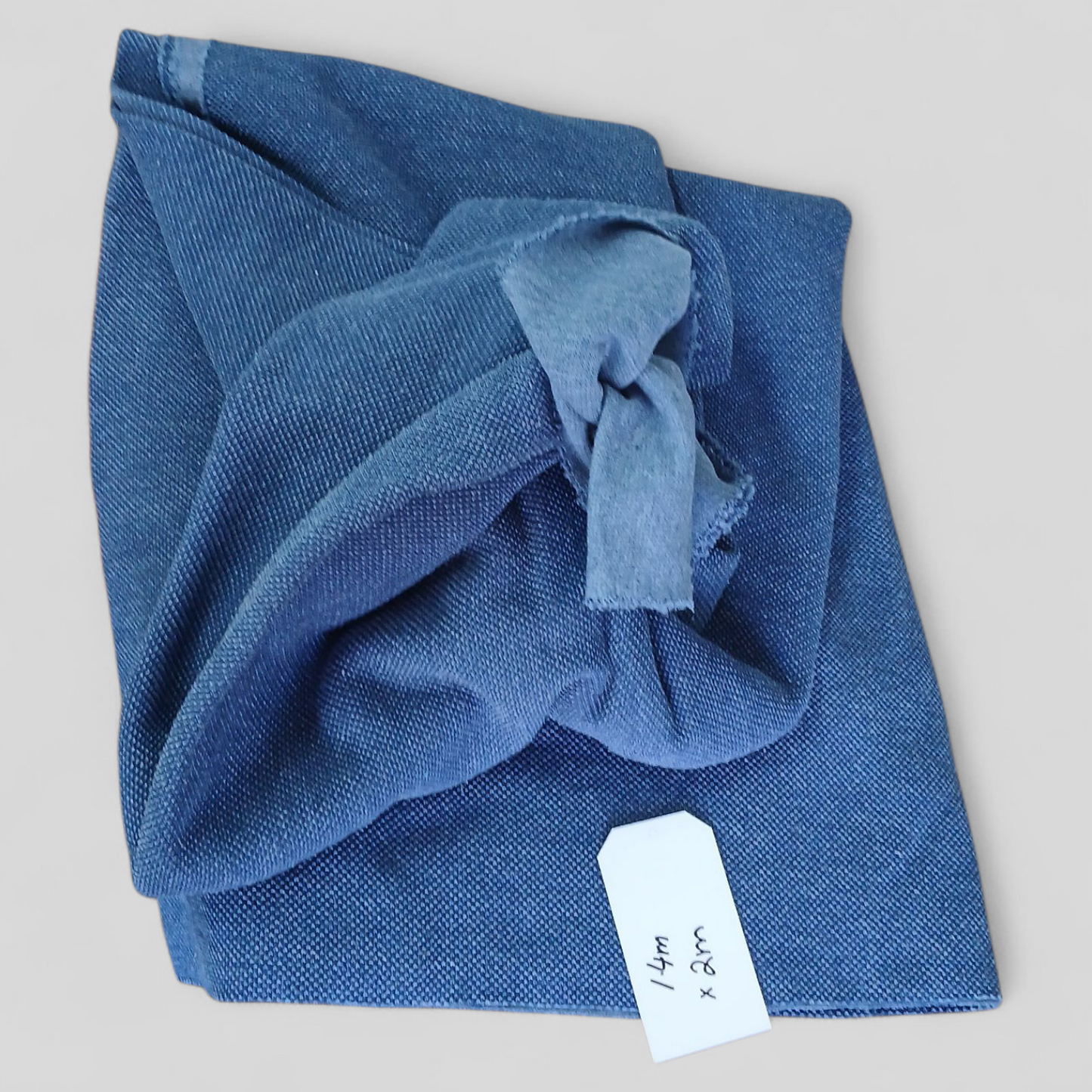 Blue Cotton Denim Look Fabric 1.4mx2m