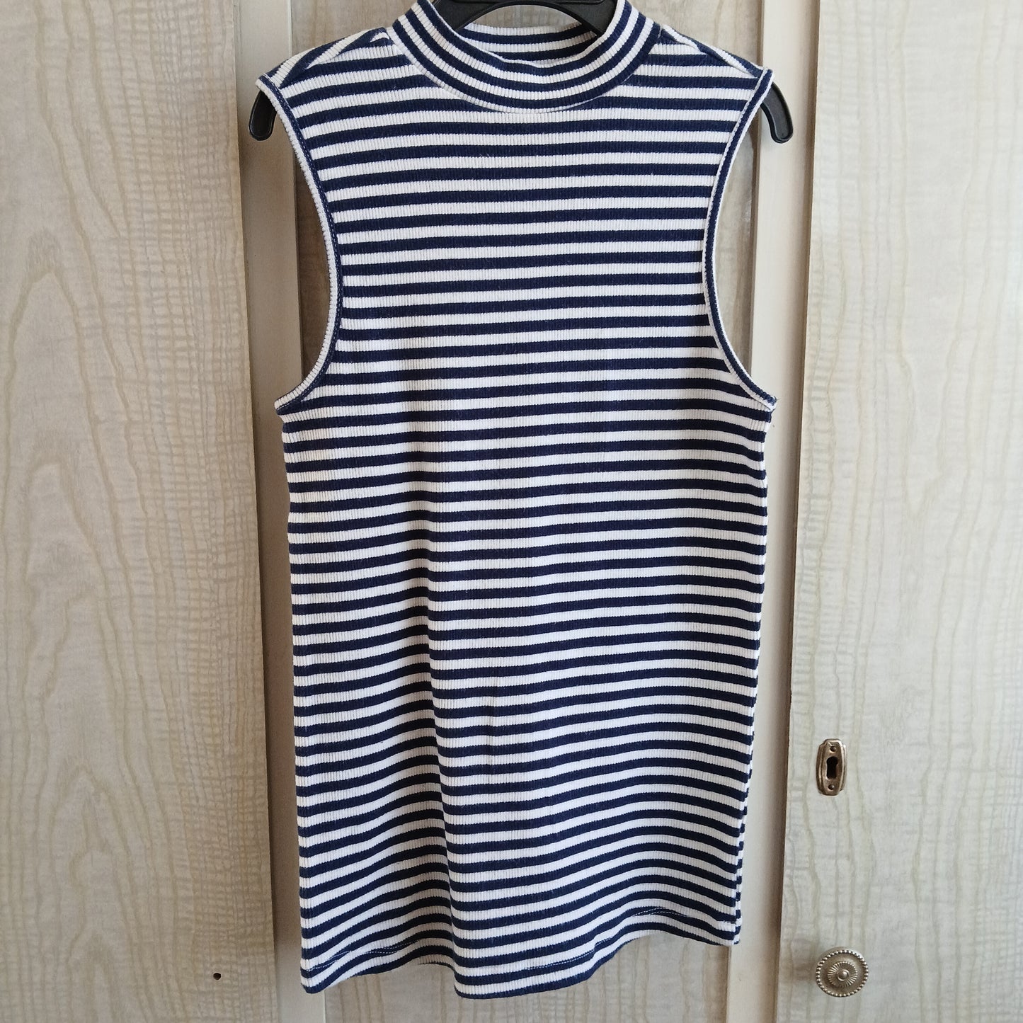 (8) Lily Loves | Striped High neck ribbed blouse