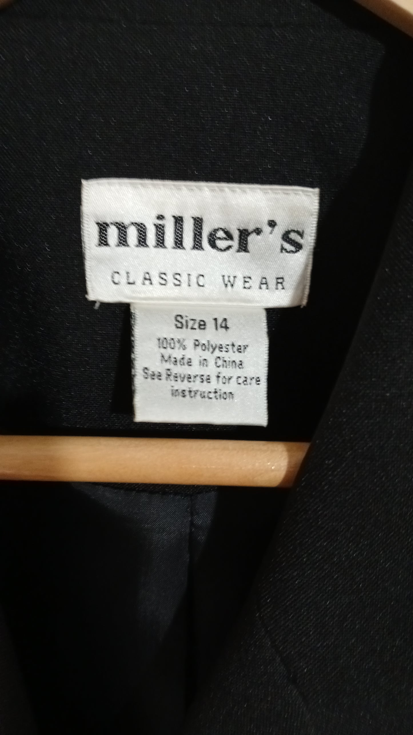 (14) Millers Classic | Black Blouse