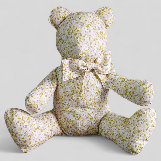 Large Stuffed Animal | Light Mini Florals| Perfectly Imperfect by Weareable Art