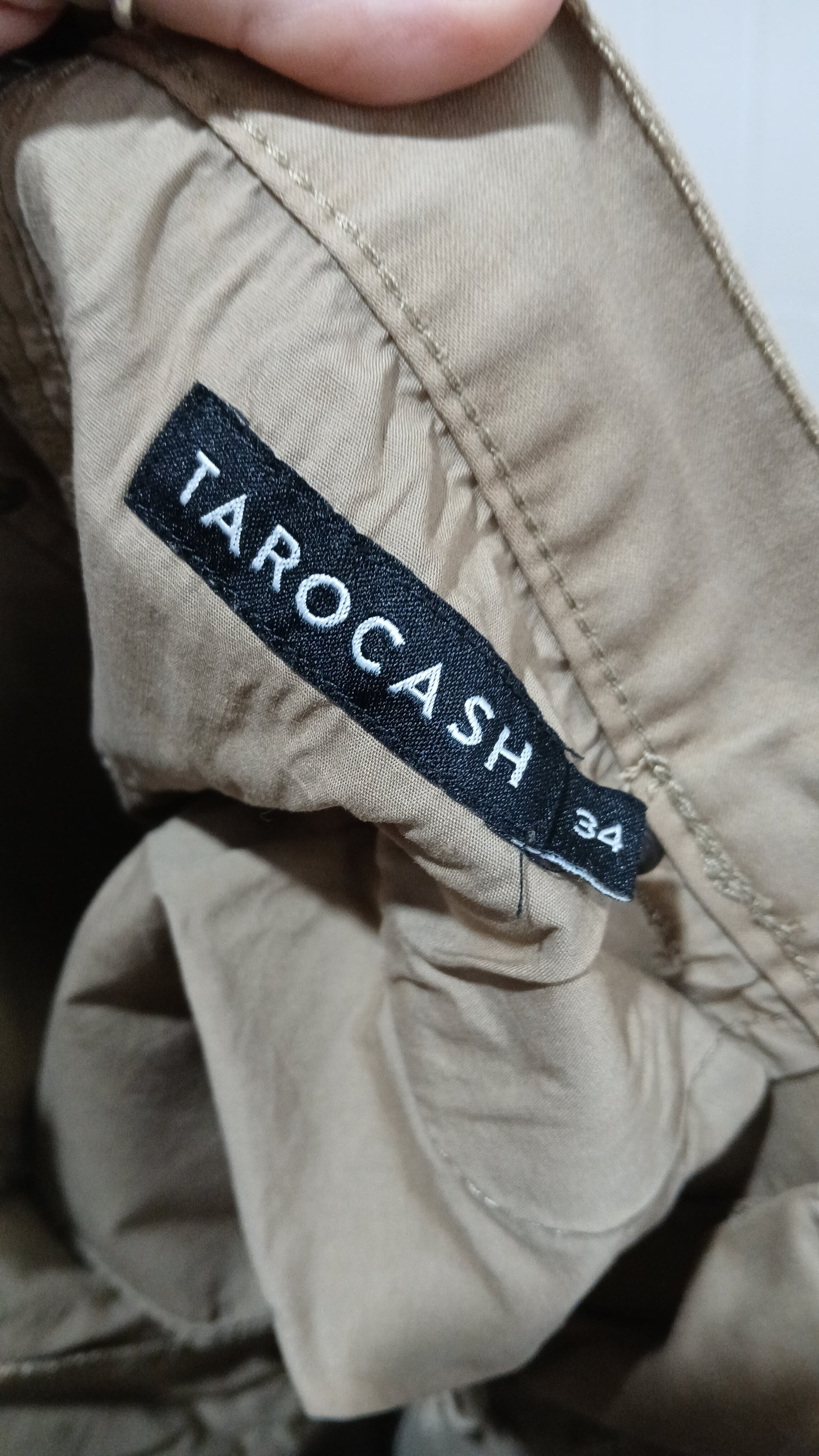 (34) Tarocash | Cream Chinos