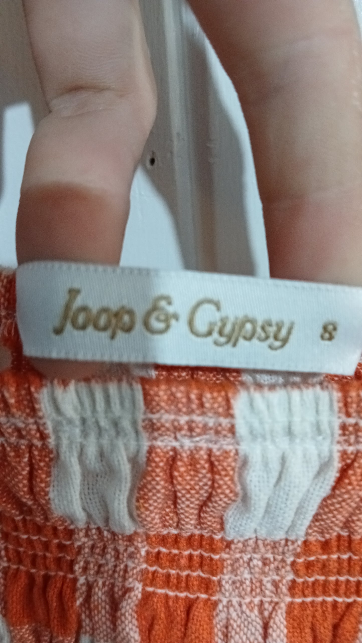 (8) Joop & Gyspy | Gingham Orange Dress